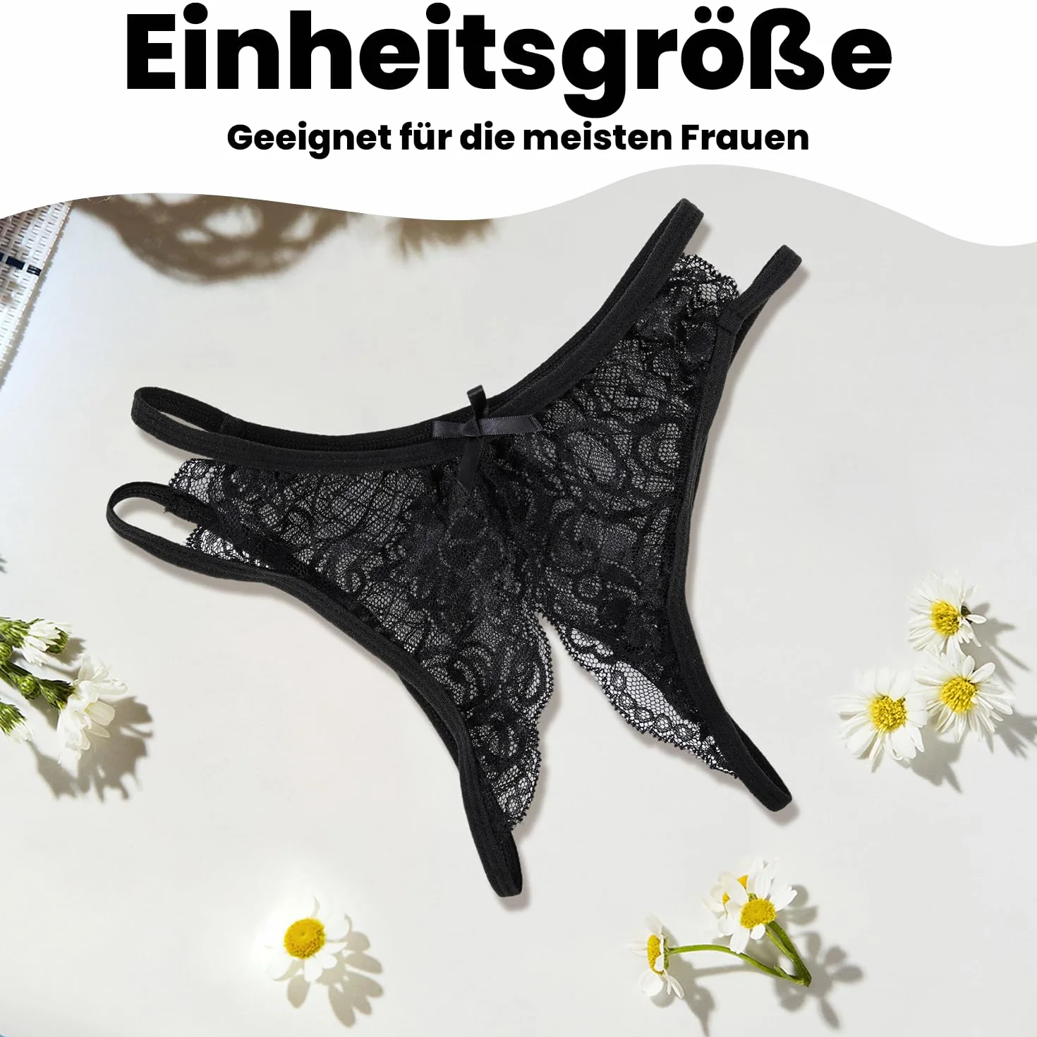 Onperpoe Majtki Damskie w Kroku, Otwarte, Seksowne, Erotyczne, Stringi, Bielizna Erotyczna, Bielizna Erotyczna, Majtki z Dziurką, Oddychające, Rozmiar Universalny