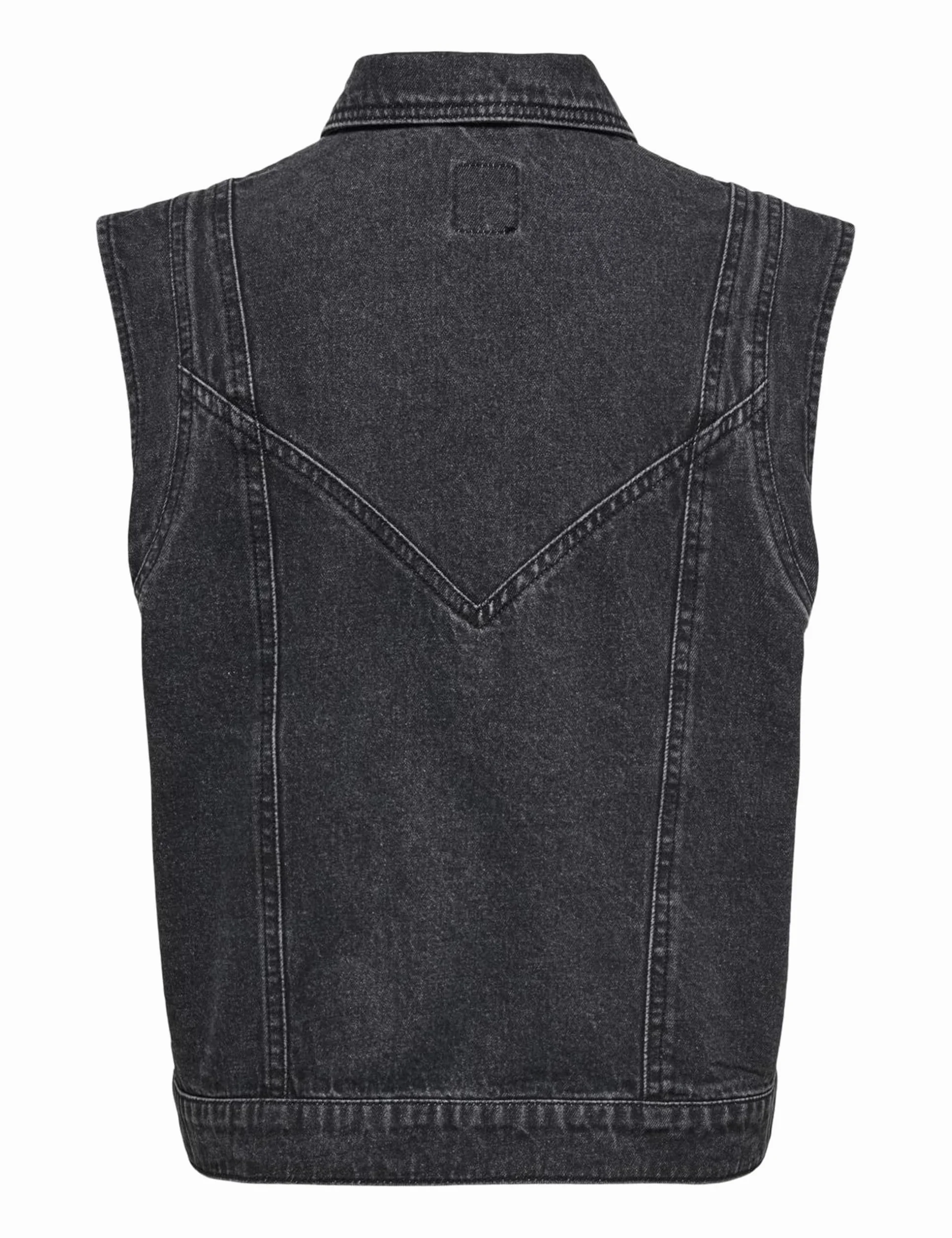 Onlkennedy Sl Dnm Waistcoat Bj Noos, Washed Black, M