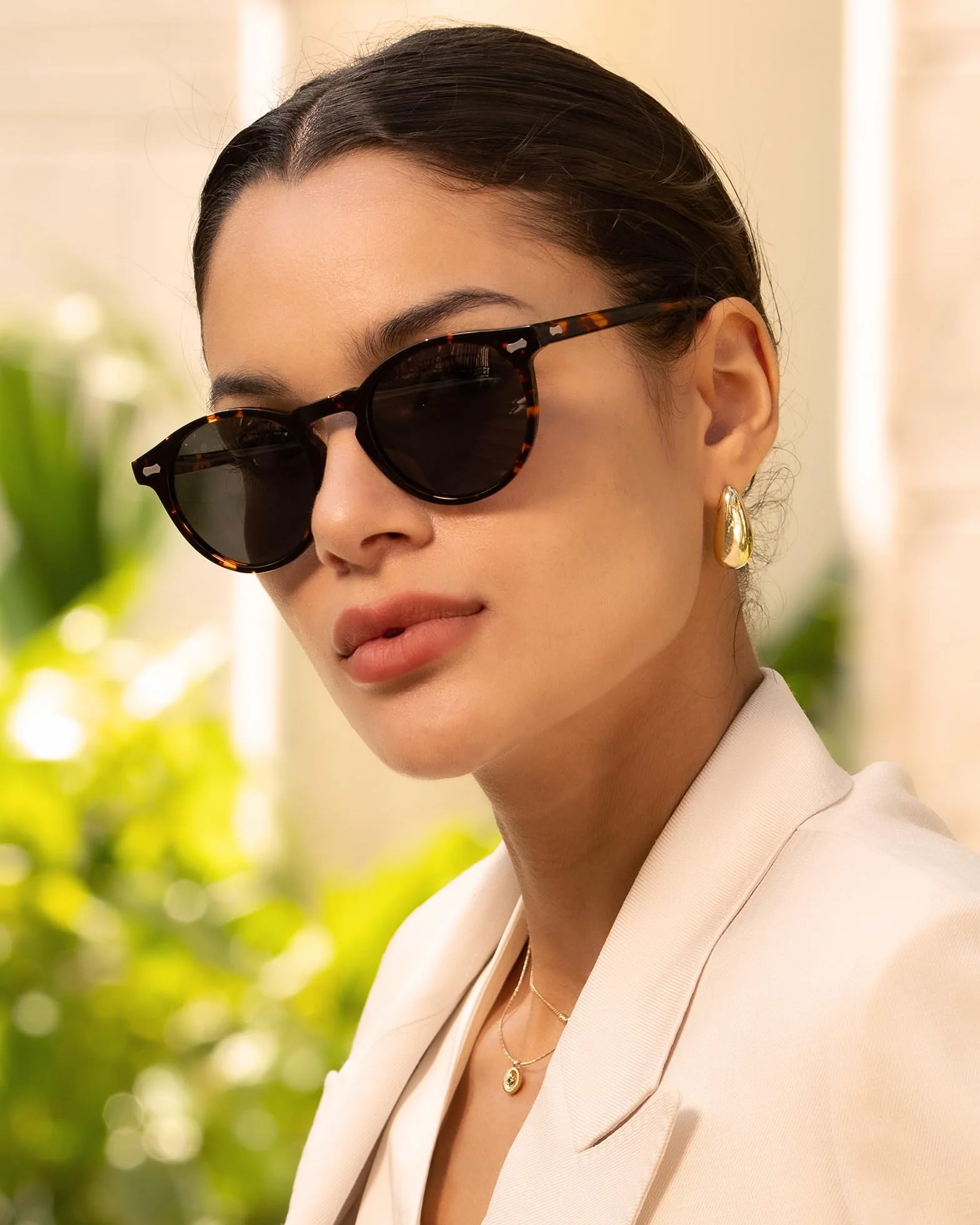 CARFIA Damskie okulary przeciwsłoneczne w stylu retro, polaryzacyjne, UV 400, do jazdy samochodem, wędkowania, podróży, oprawki z acetatu