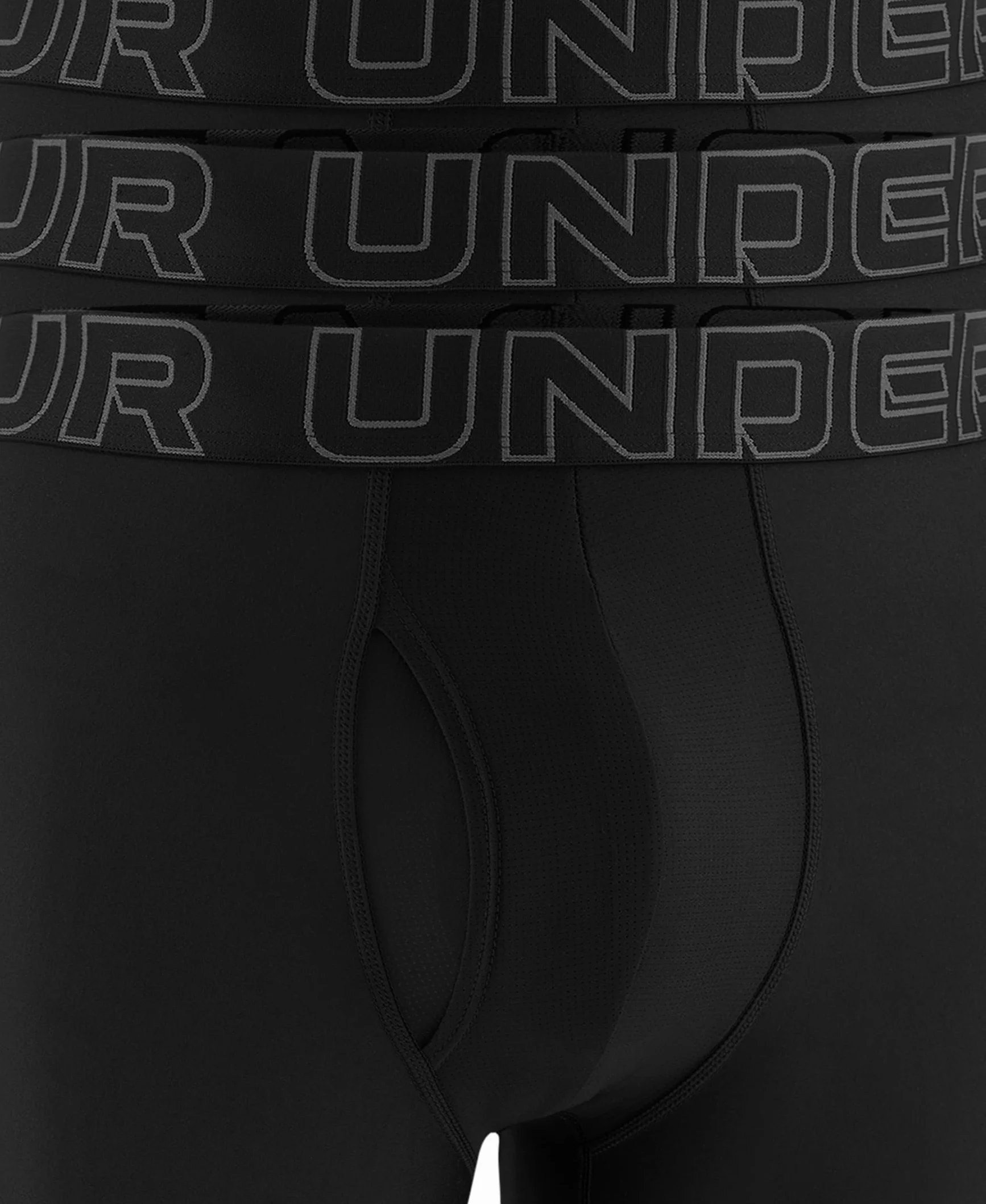 Under Armour Men's Multi-Pack Performance Tech Long-Leg Boxer Brief, 9" Inseam, All-Day Comfort