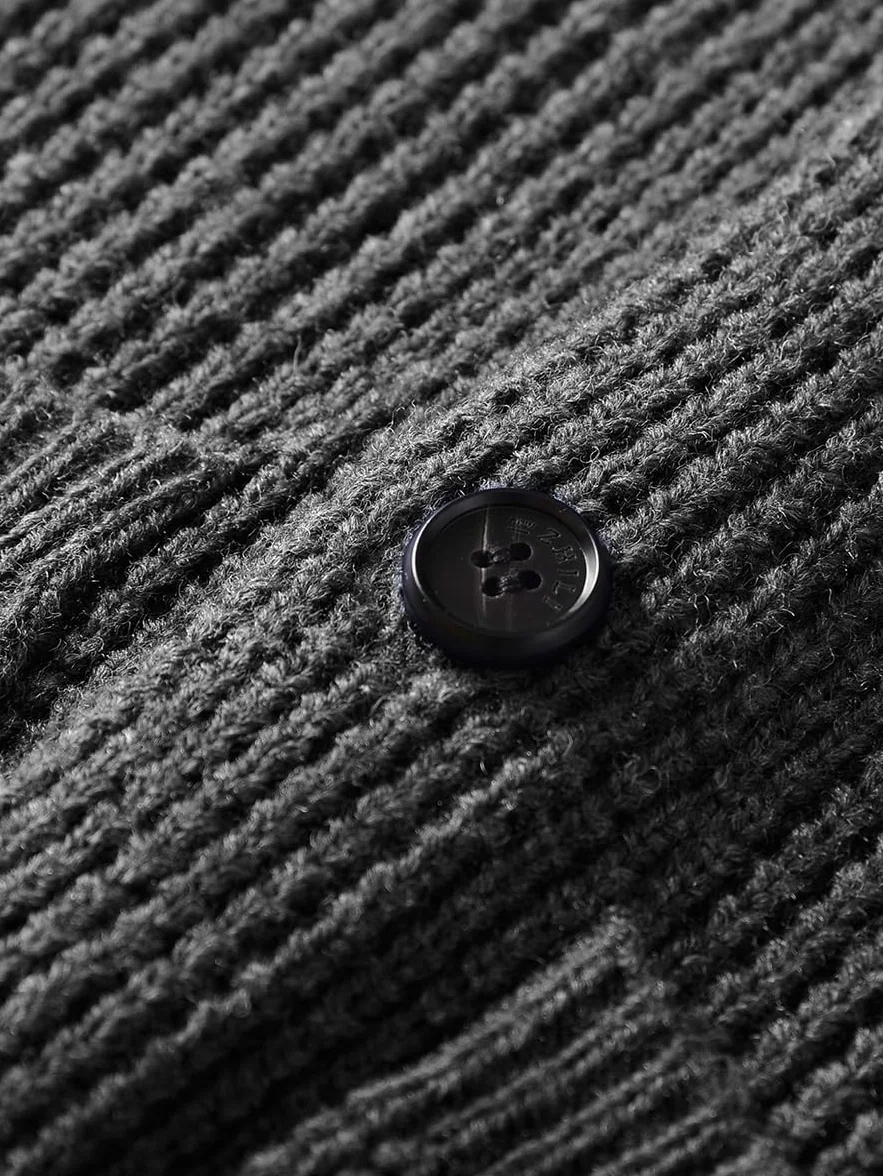 Męski Shall Collar Pullover Casual Slim Fit Gruby kardigan
