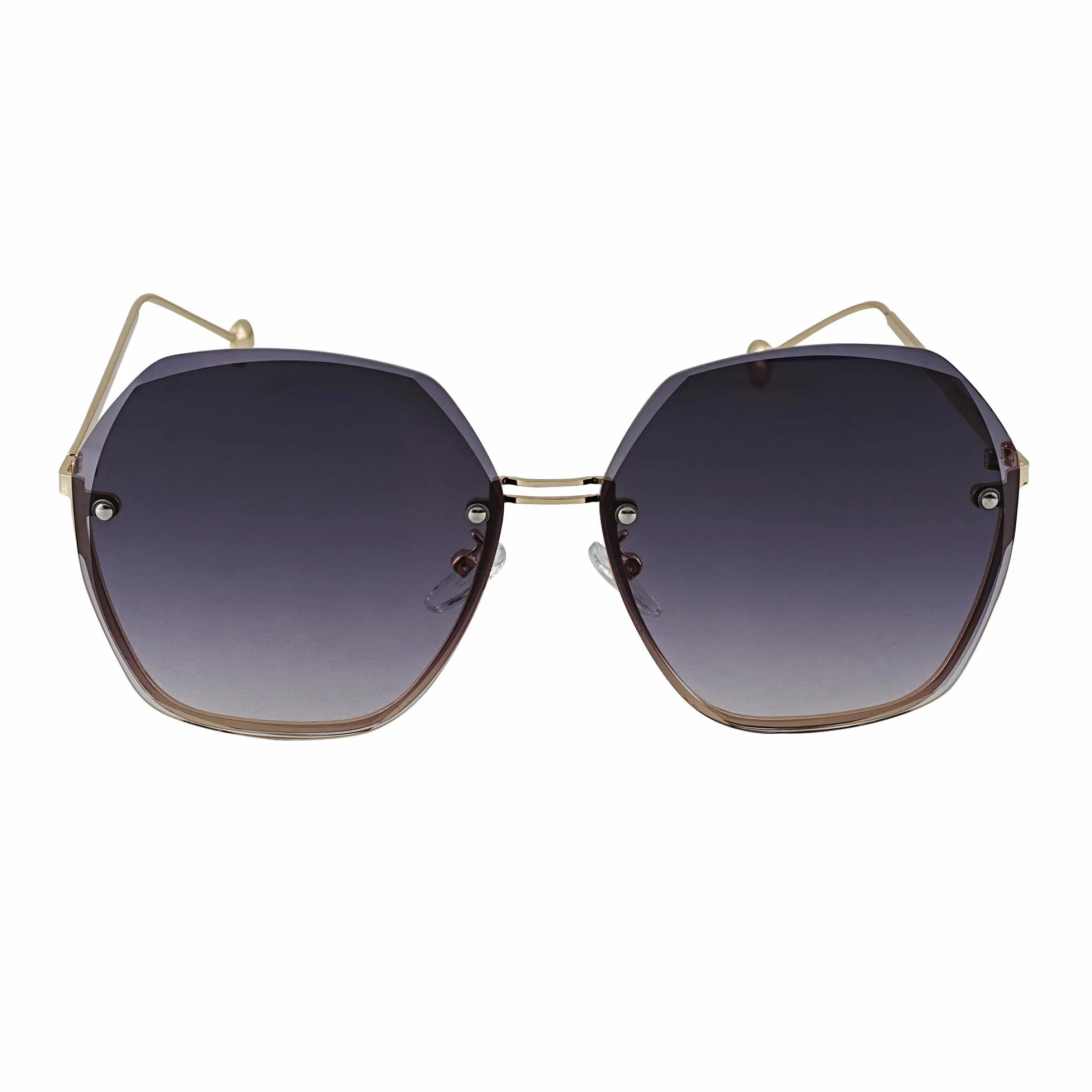 Okulary przeciwsłoneczne damskie, duże, modne, eleganckie, gradient kolorów UV400 + woreczek na okulary przeciwsłoneczne