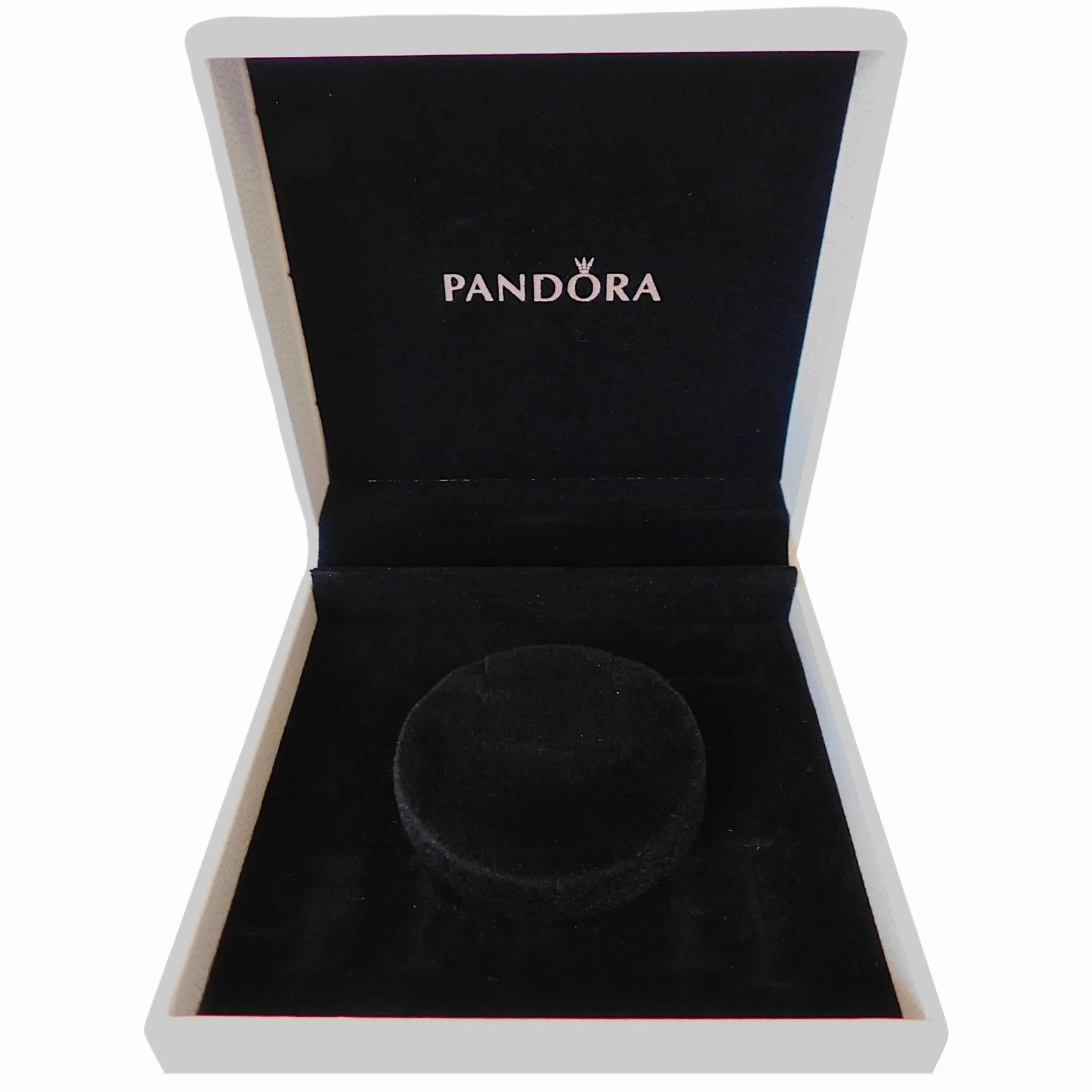 Pandora Pudełko na Biżuterię, Skóra, Biały, 9,0 cm x 9,0 cm x 4,0 cm