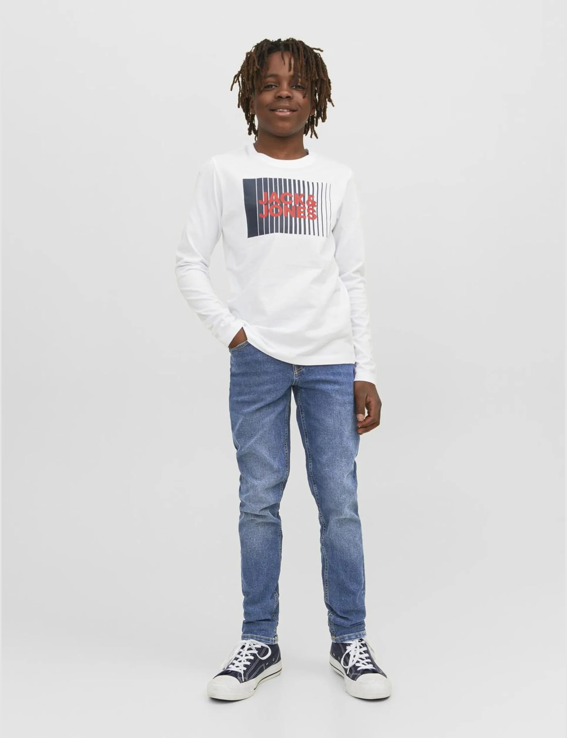 JACK & JONES Jjiglenn Jjoriginal Mf 071 Noos Mni - spodnie jeansowe Chłopcy