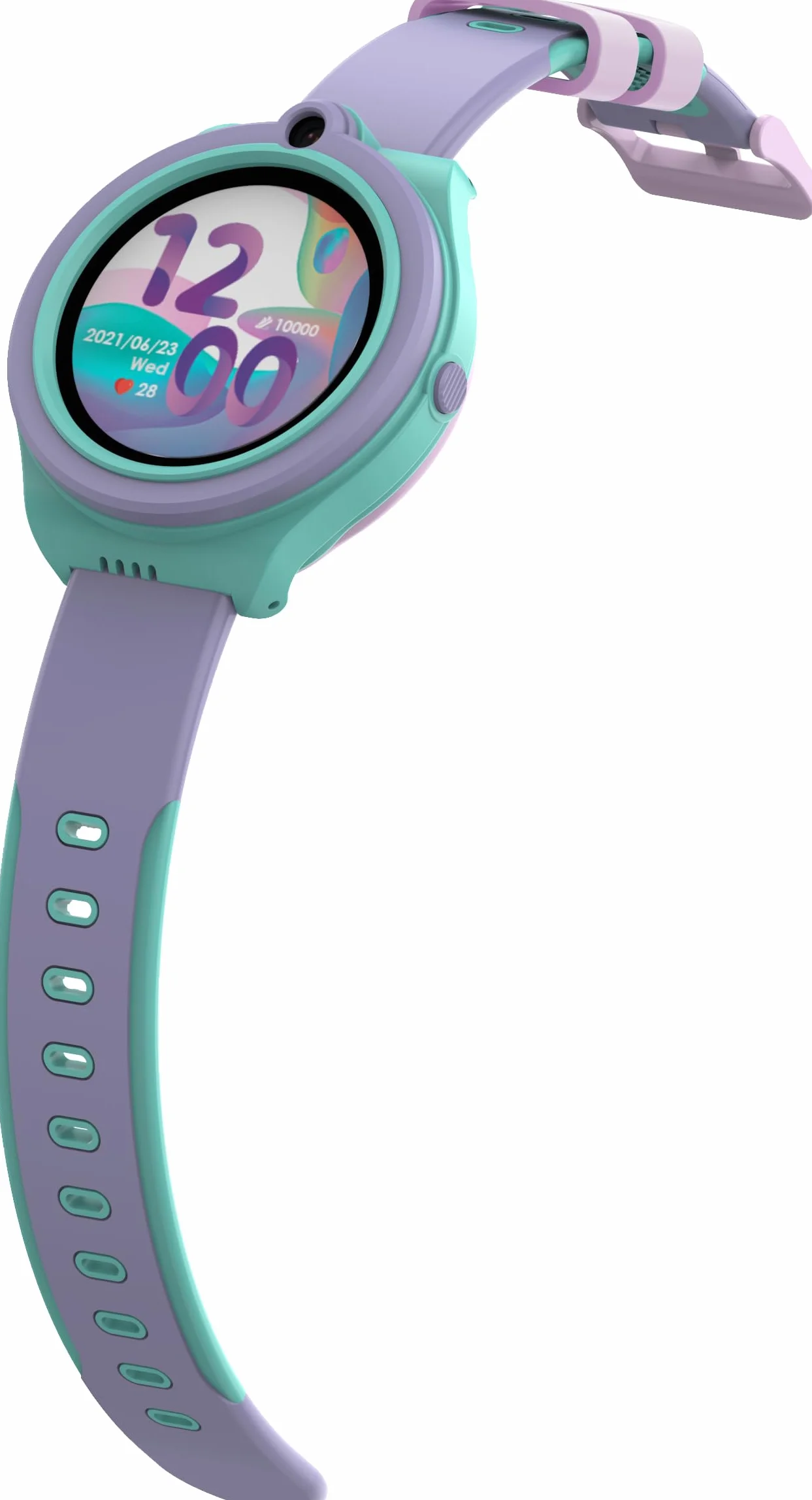 Bemi Linko Smartwatch Dziecięcy LTE GPS Fioletowy - Nagroda Designu 2023, Termometr, Monitor Tętna, Wodoodporny