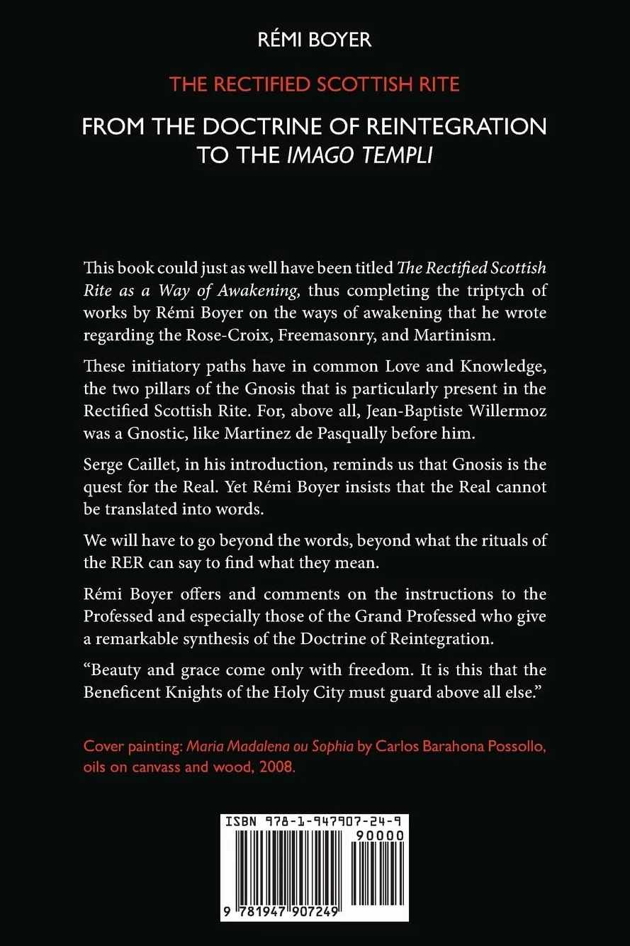 The Rectified Scottish Rite: From the Doctrine of Reintegration to the Imago Templi