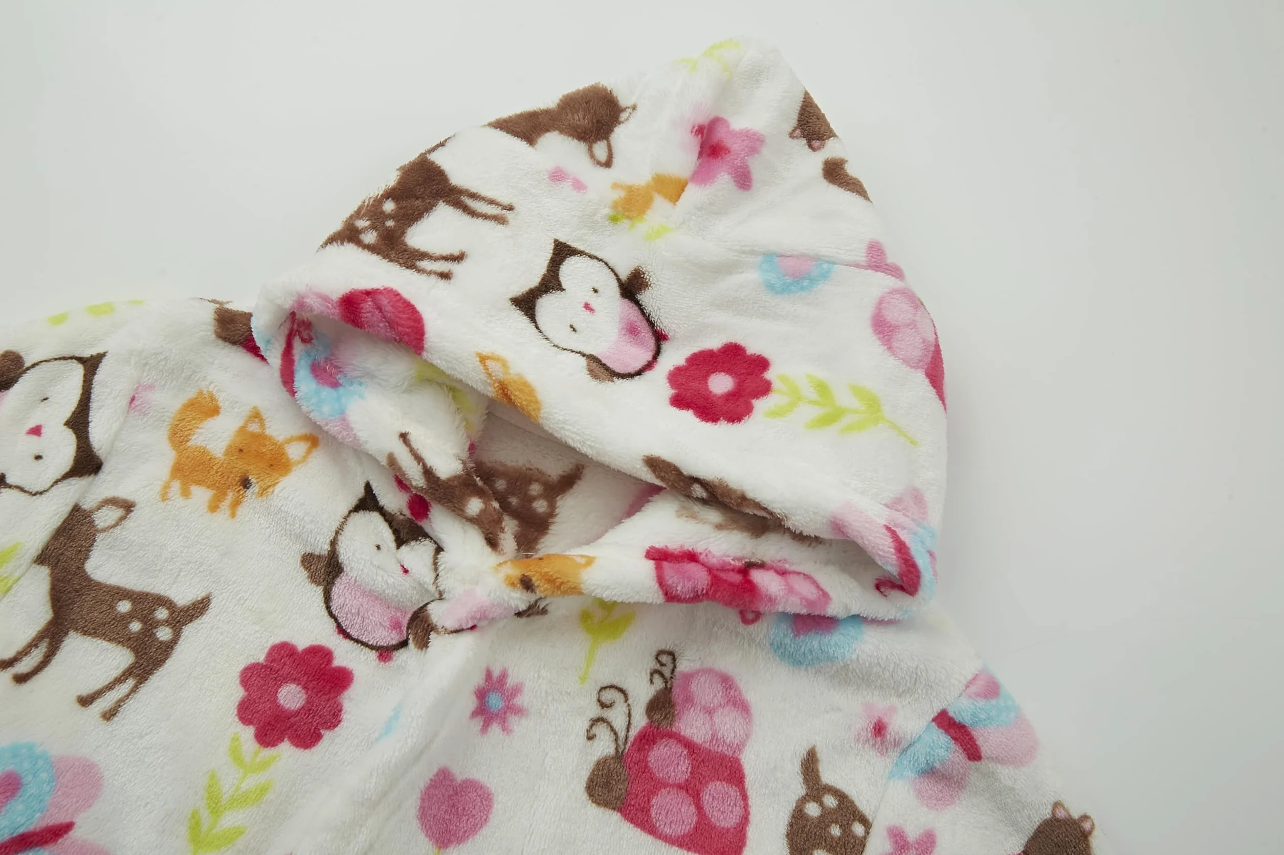 Unisex Baby Mit Kaptur Szlafrok dziecięcy flanelowy piżama szlafrok szlafrok dla chłopców dziewczynek