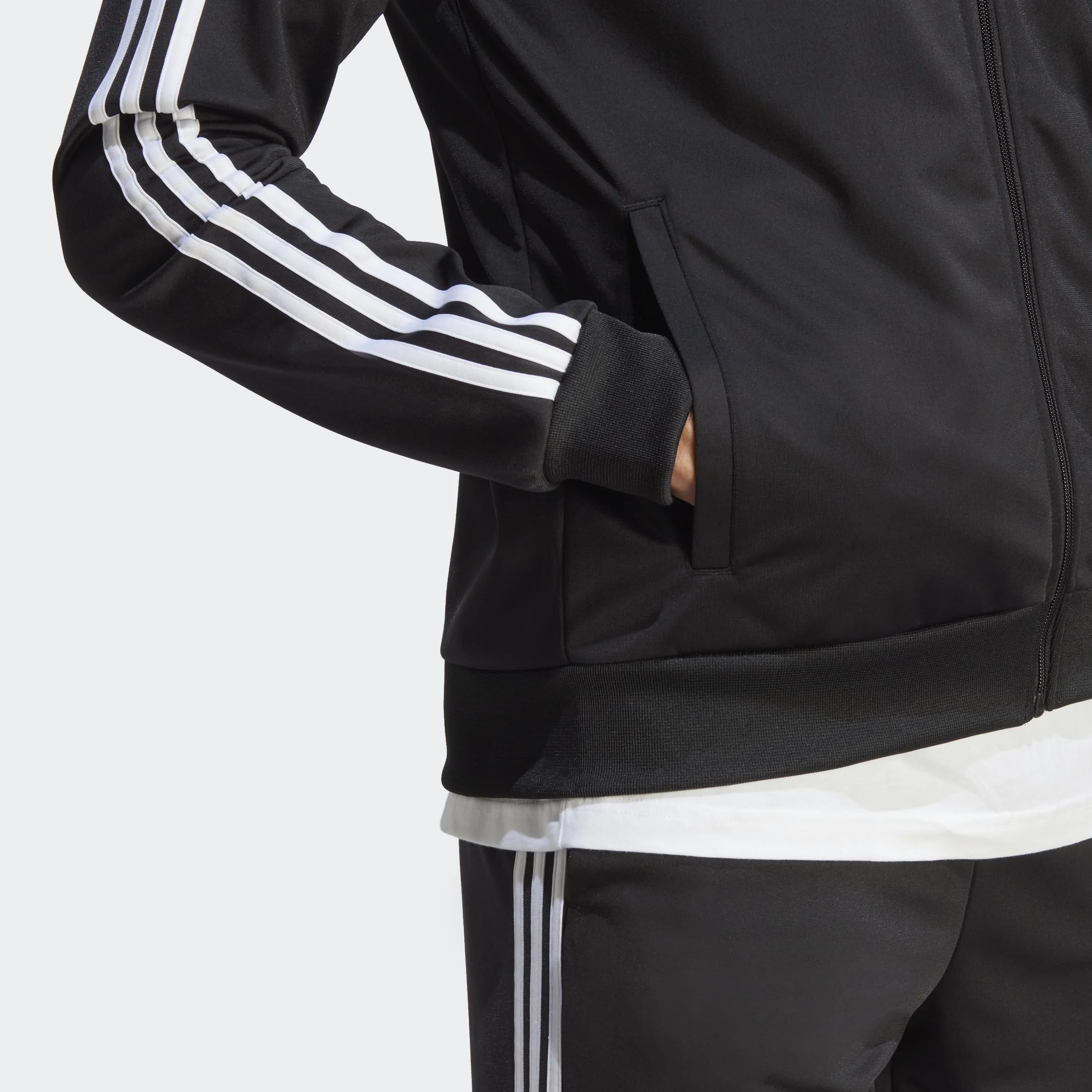 adidas Dres Mężczyźni Basic 3 paski French Terry Dres dla mężczyzn