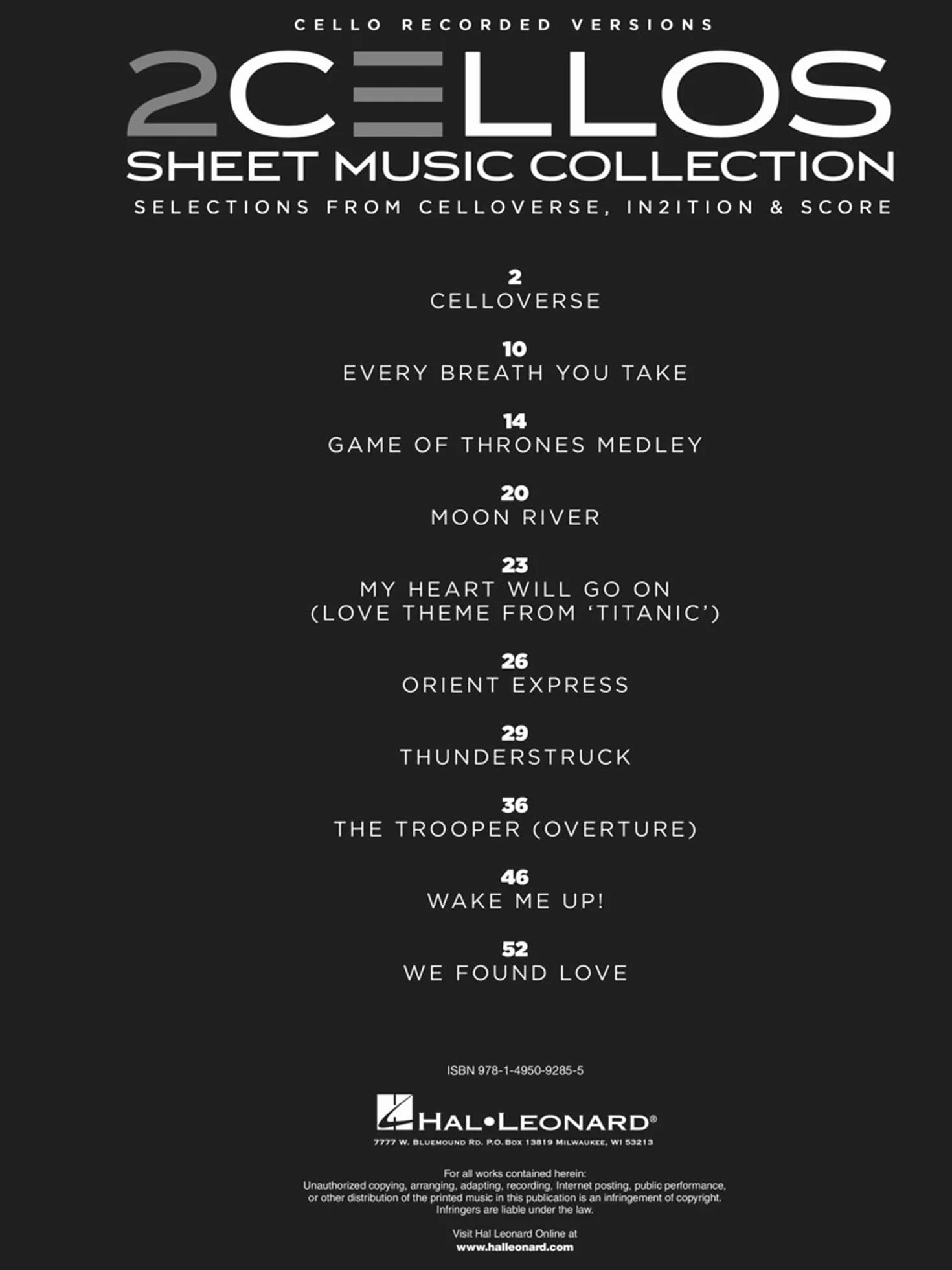 2 cellos - sheet music collection -livre +partition: Selections from Celloverse, In2ition & Score for Two Cellos