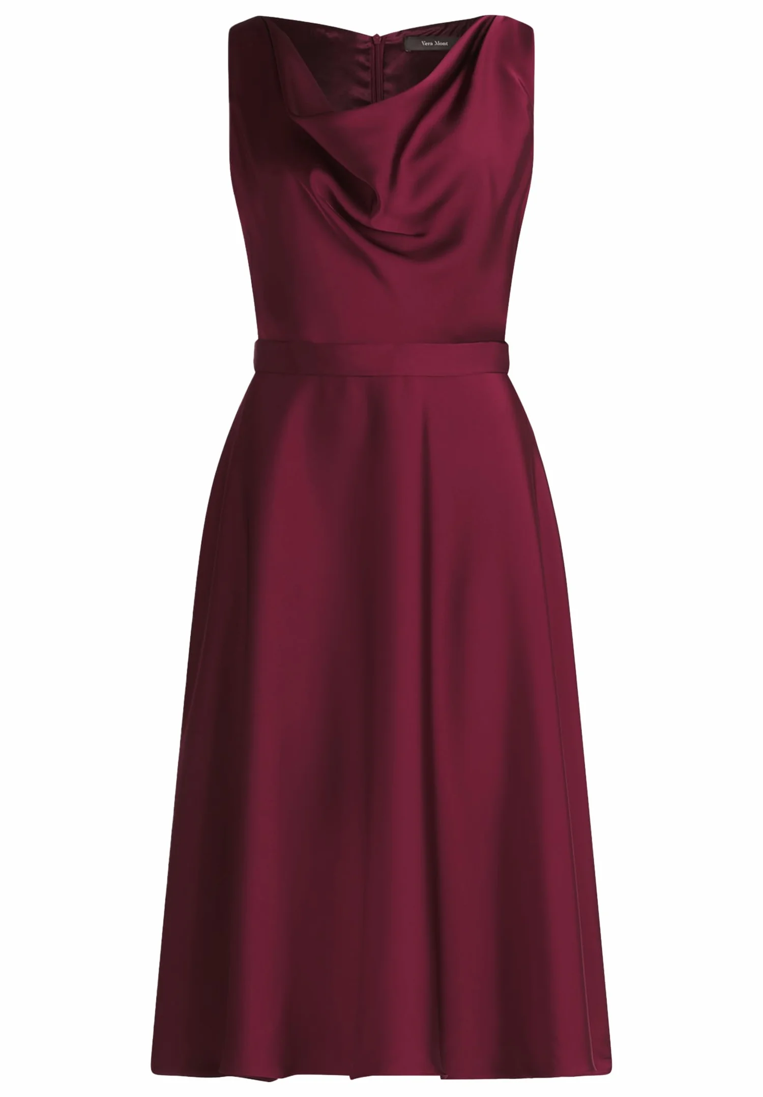 Vera Mont Sukienka damska, sukienka koktajlowa, Deep Wine, 46