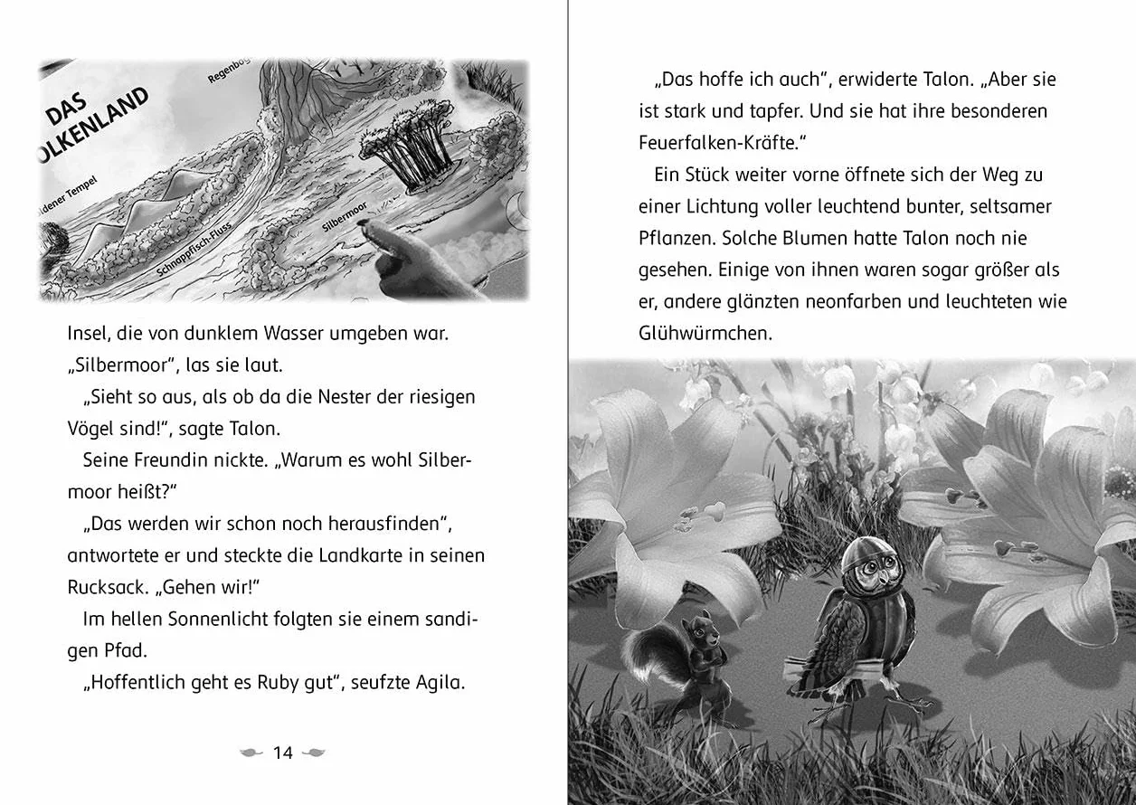 Der letzte Feuerfalke und das Silbermoor (Band 8): Komm mit auf eine wagemutige Rettungsmission - Erstlesebuch für Kinder ab 7 Jahren