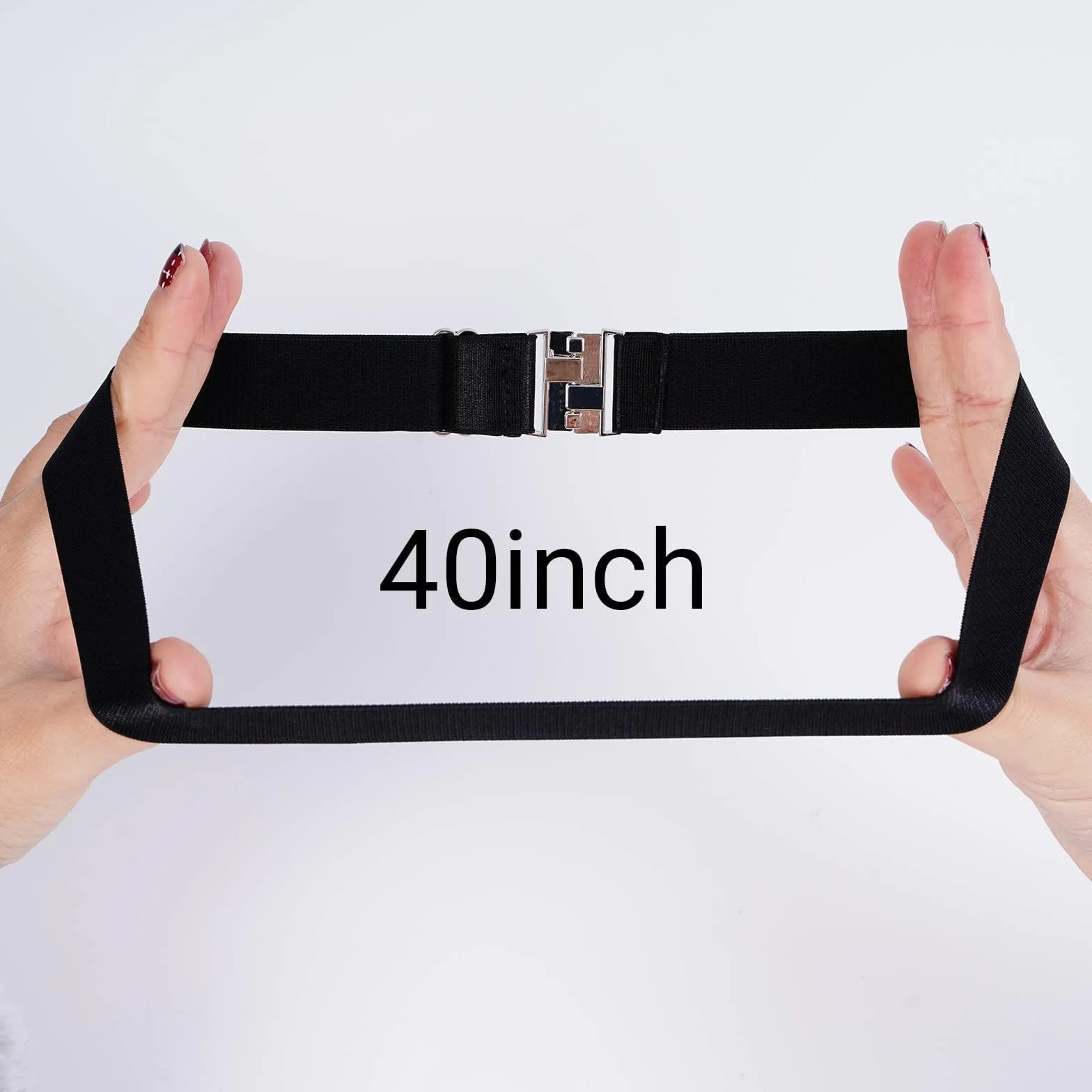 Moon Wood Pas do pończoch w rozmiarze plus size, regulowany wysoko elastyczny pas do pończoch