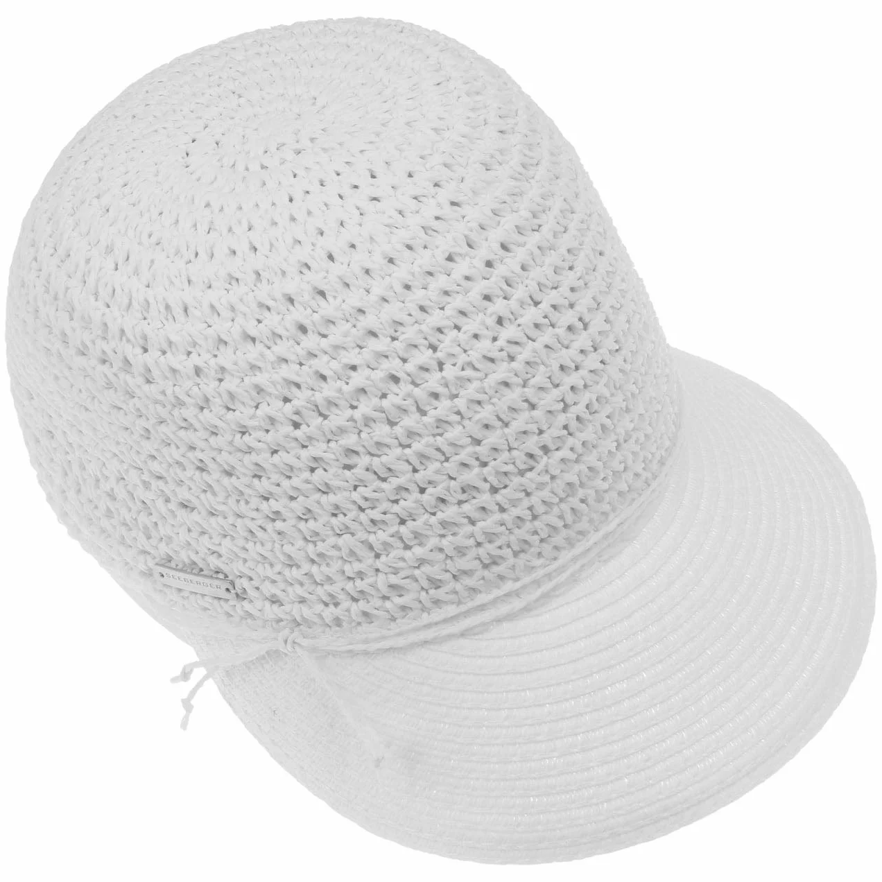 Seeberger Uni Rollable Crochet CapKobiety - czapka z daszkiem przeciwsloneczna na lato wizjer przeciwsloneczny wiosna-lato