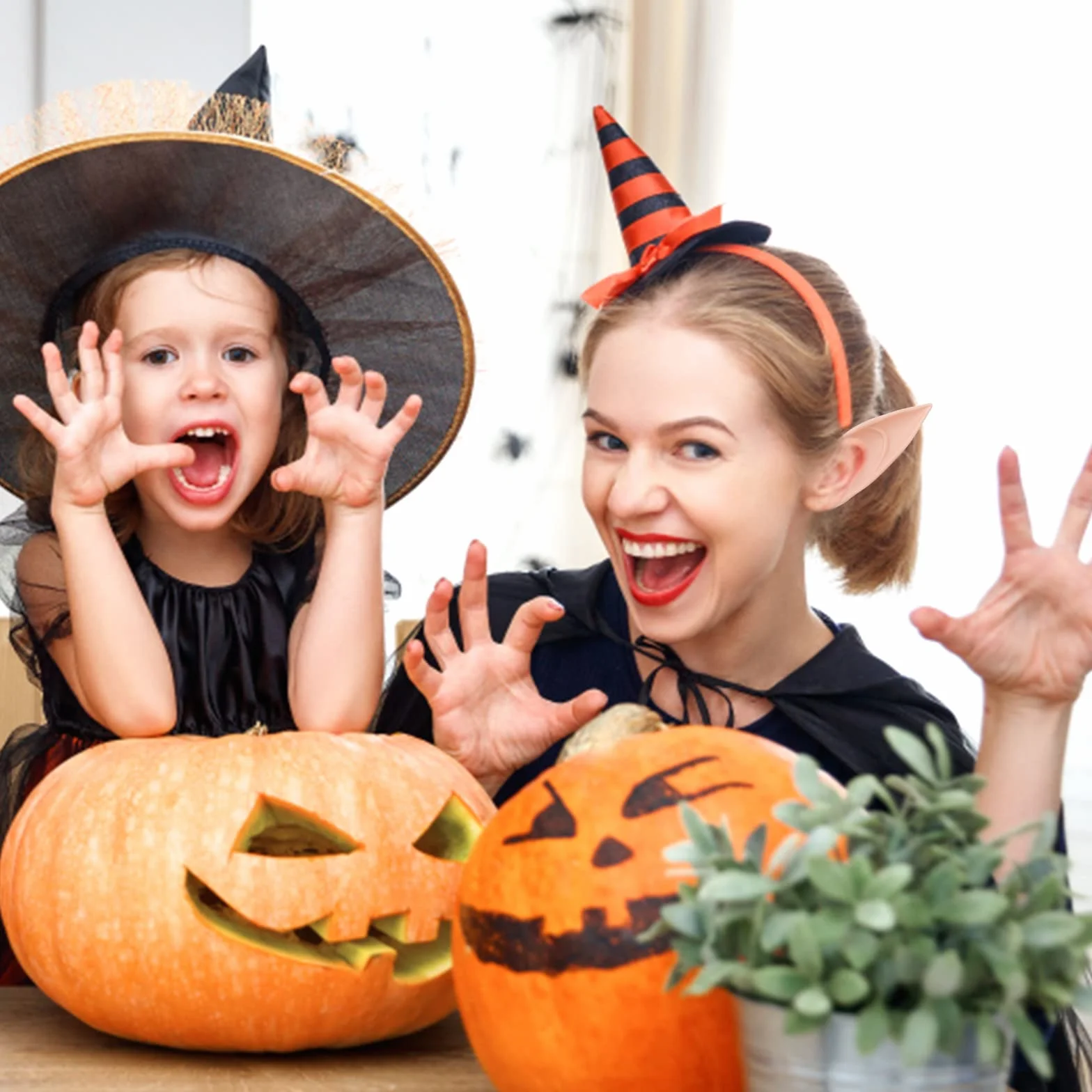 Cobee Cosplay Wróżka Pixie - elfie uszy, 3 pary wróżek, uszy kobola, na imprezę, do kostiumu, akcesoria na Halloween, Boże Narodzenie, przyjęcie okolicznościowe (kolor jasnoróżowy)