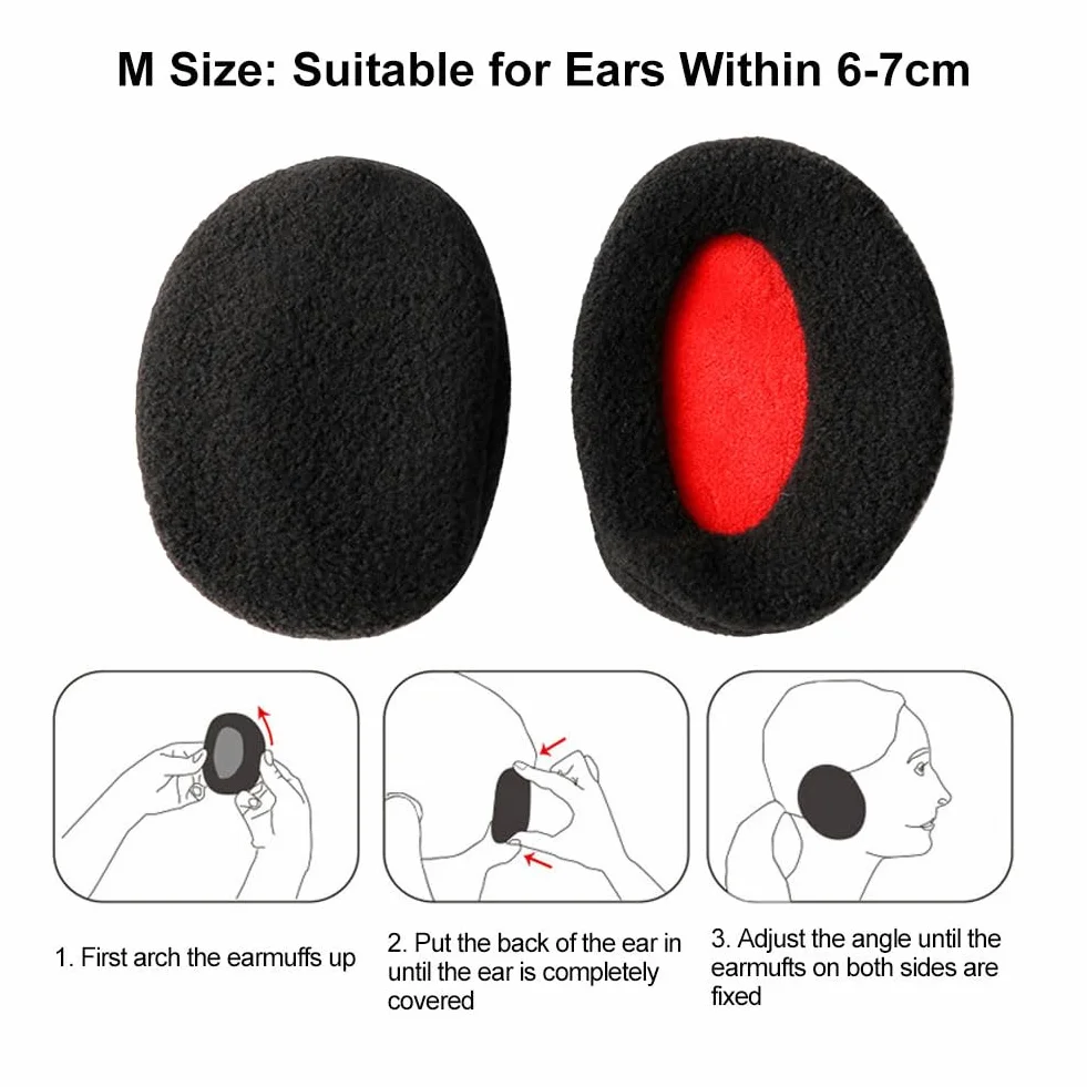 Nauszników, 2 Pary Warm Earmuffs, Ocieplacze Na Uszy, Zimowe Ocieplacze Uszu, Men's And Women's Warm Earmuffs, Urocze Nauszniki Ciepłe Wystające Miękkie Nauszniki Na Mroźną Zimę I Zimę