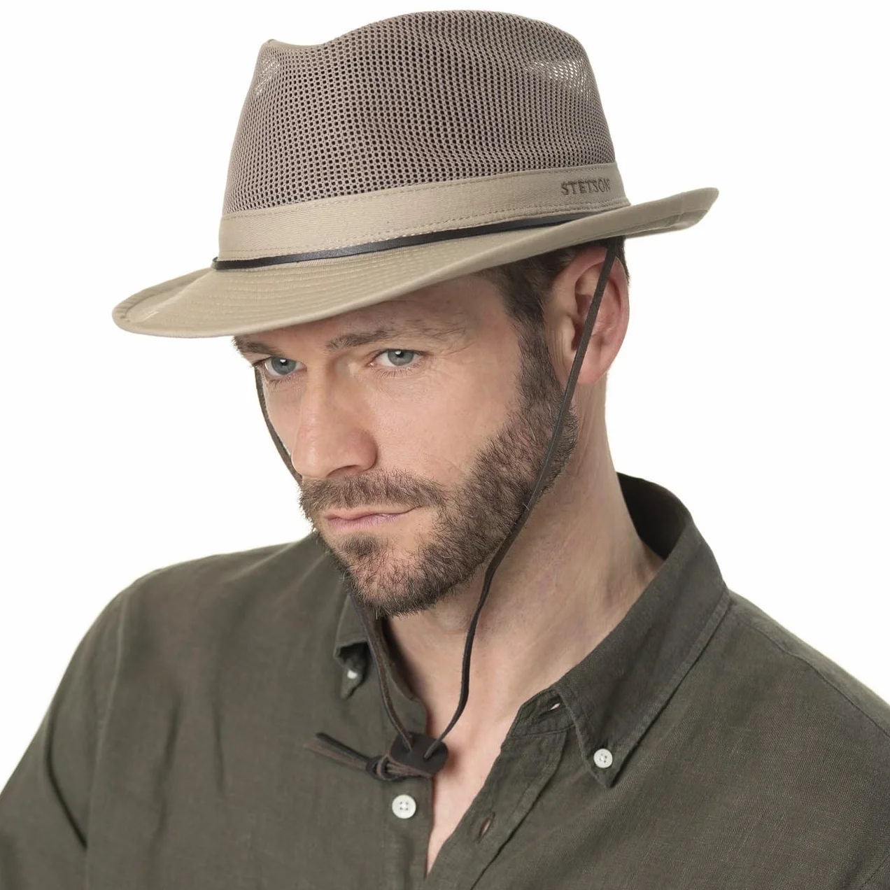 Stetson Kapelusz Safari TakaniKobiety/Mężczyźni - do trekkingu outdoorowy meshu Z paskiem na podbródek wiosna-lato jesień-zima Wiosna Lato