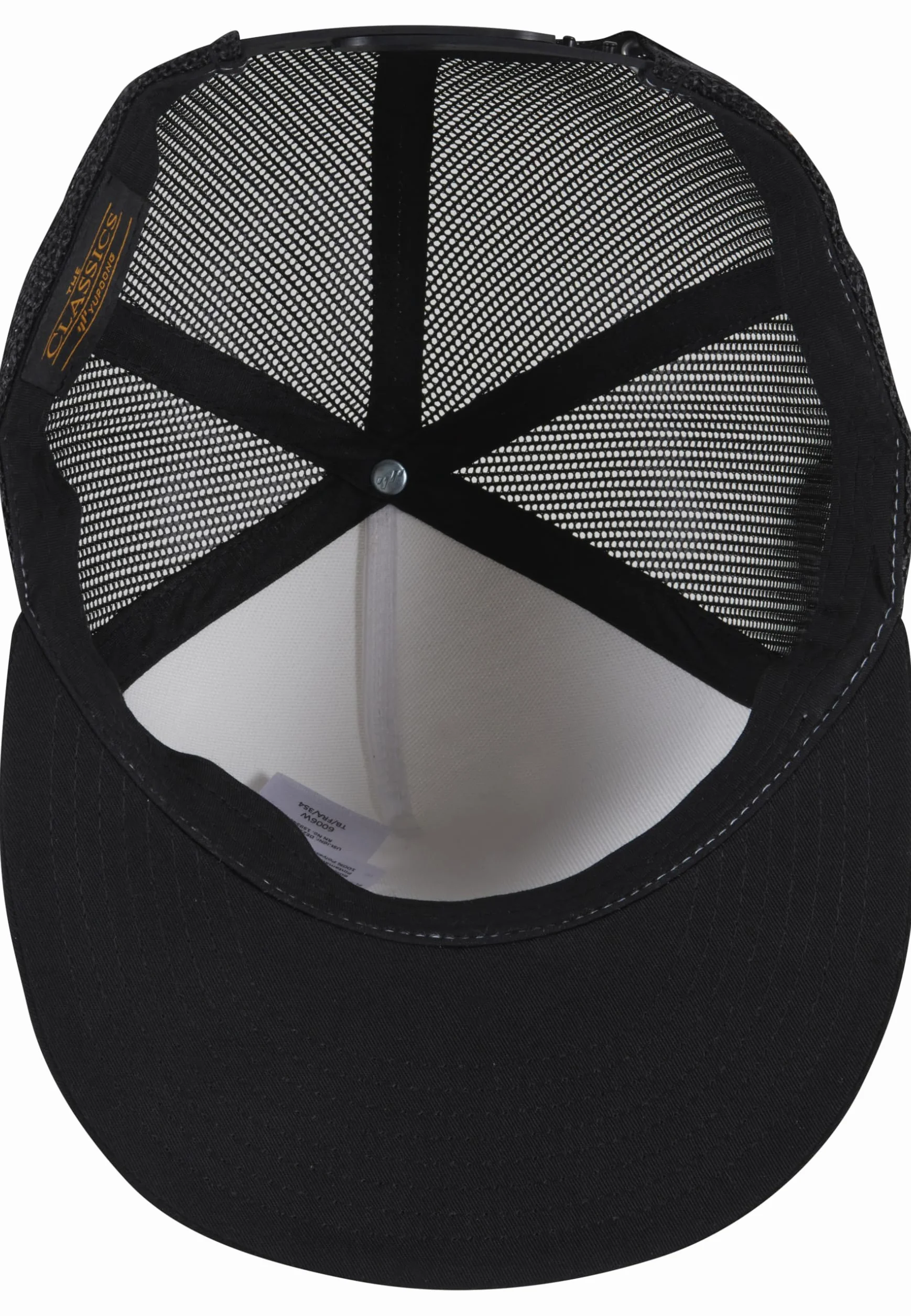 Flexfit Unisex Classic Trucker Cap, czapka damska i męska, dostępna w 4 kolorach, rozmiar uniwersalny, Blk/Wht/Blk, Rozmiar uniwersalny