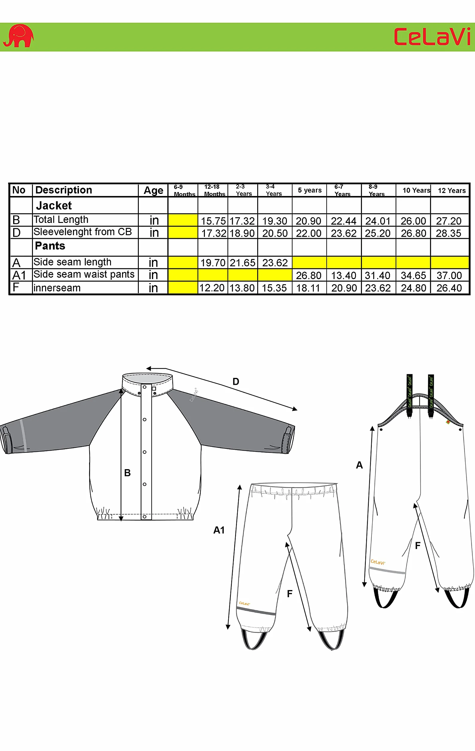 Celavi Unisex Basic Rainwear Set-Recycle Pu kurtka przeciwdeszczowa, rattan., 120 cm