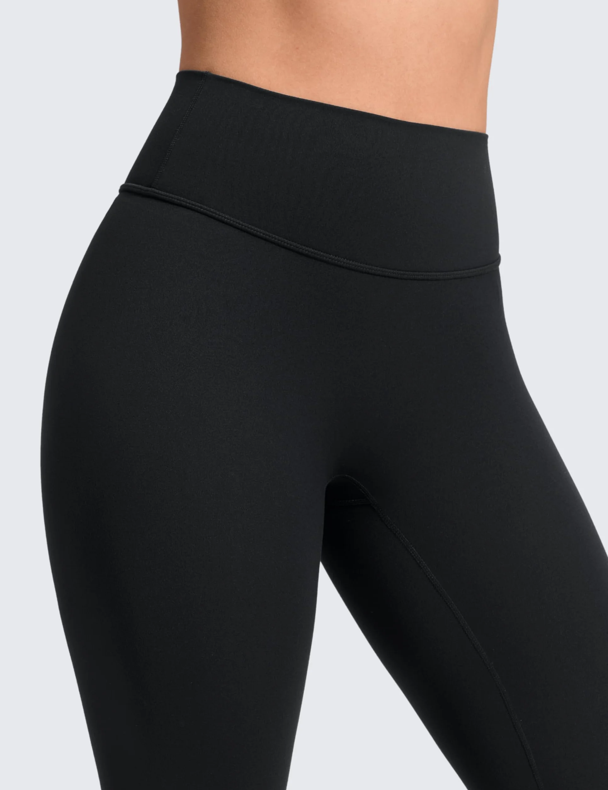 CRZ YOGA Legginsy Secretsculpt Minor bez szwów z przodu 25" - Softretch, damskie spodnie do jogi z wysokim stanem maślane miękkie podnoszące pośladki