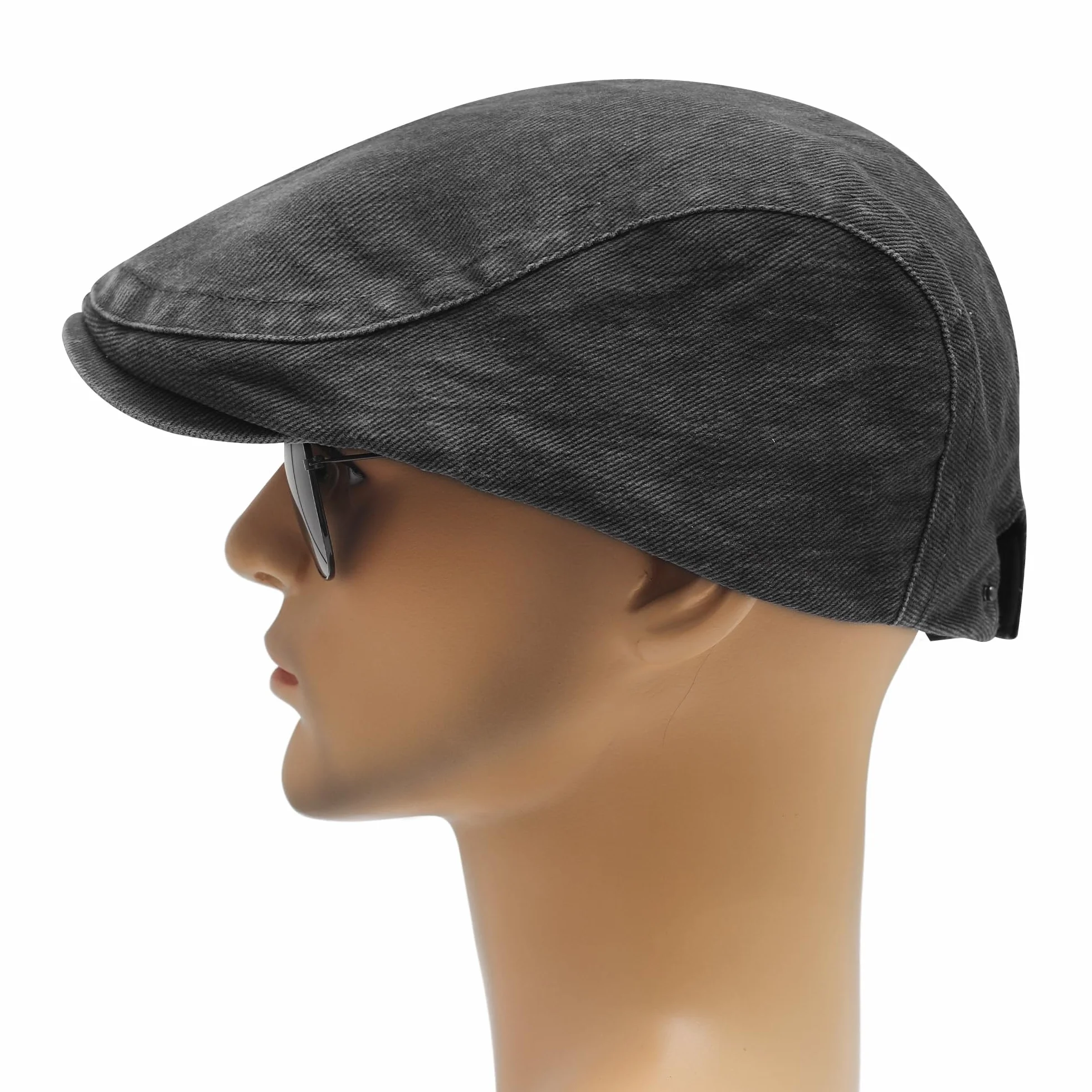 ZLYC Bawełniany kaszkiet męski, czapka na lato, Scally, Ivy, Gatsby, beret gazeciarza, kierowcy taksówki, czapka myśliwska