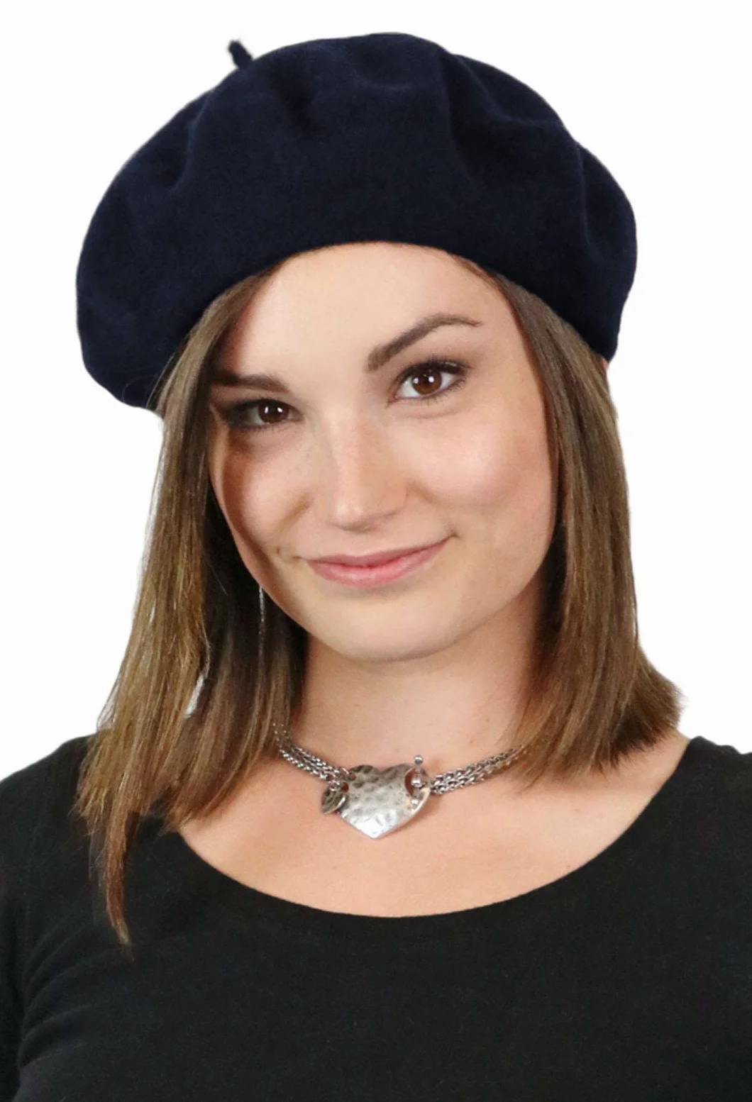 Van Der Rich ® - Beret Baske (100% wełna) z wyściółką wewnętrzną – dla kobiet/mężczyzn