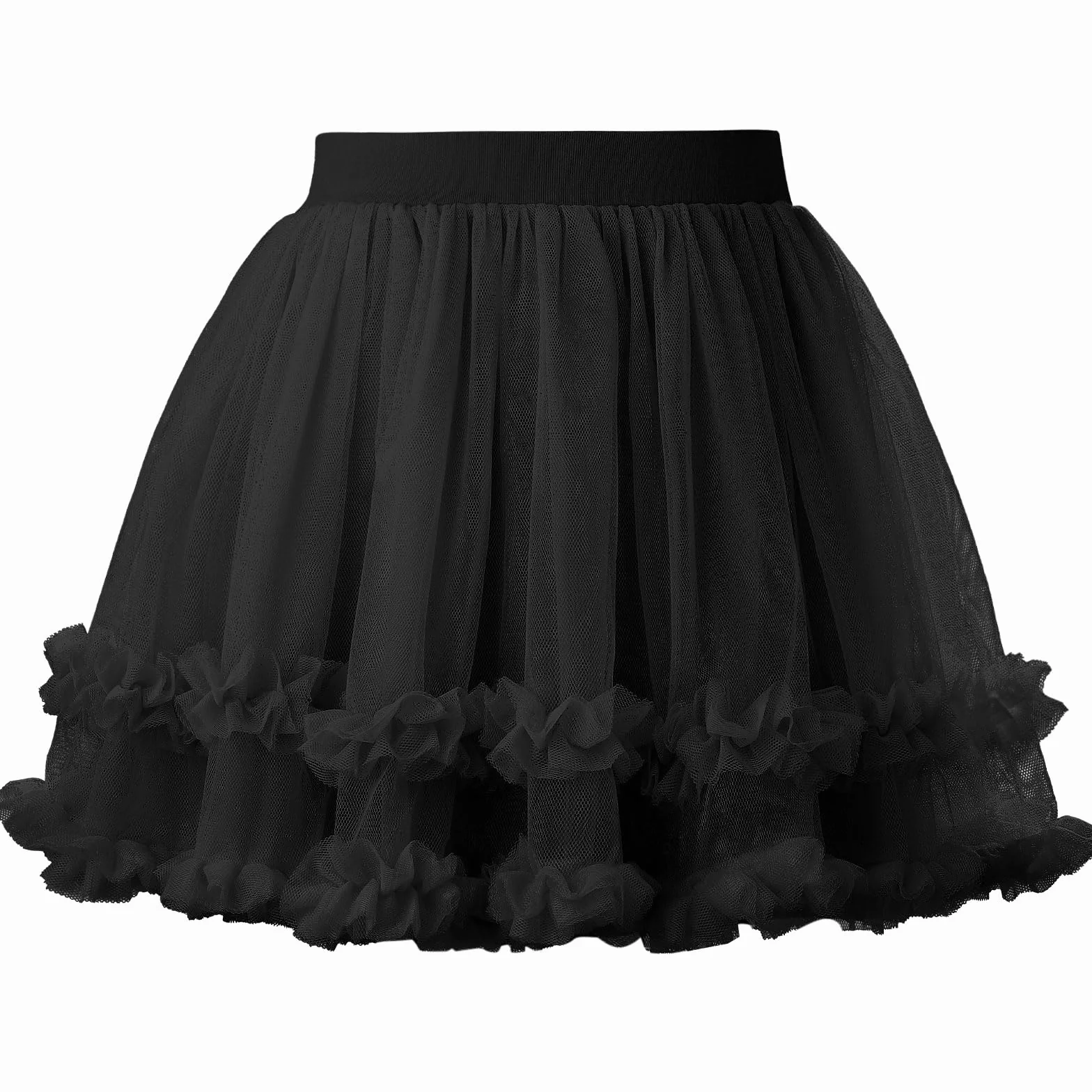 Dziewczęca spódnica tutu, miękka, puszysta, 3-warstwowa tiulowa spódnica z falbanką, dla malucha, dziecka, dzieci, na co dzień, kostiumy imprezowe 1-10 lat
