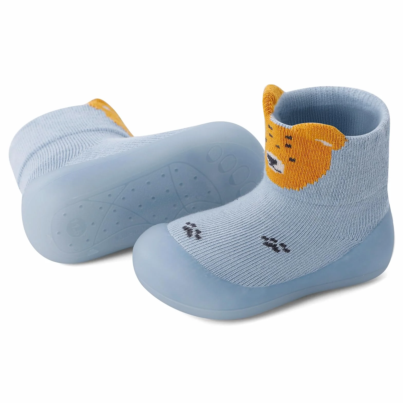 MASOCIO Chłopięce dziewczęce skarpety buty dziecięce pierwsze buty do chodzenia miękka gumowa podeszwa antypoślizgowe skarpety buty