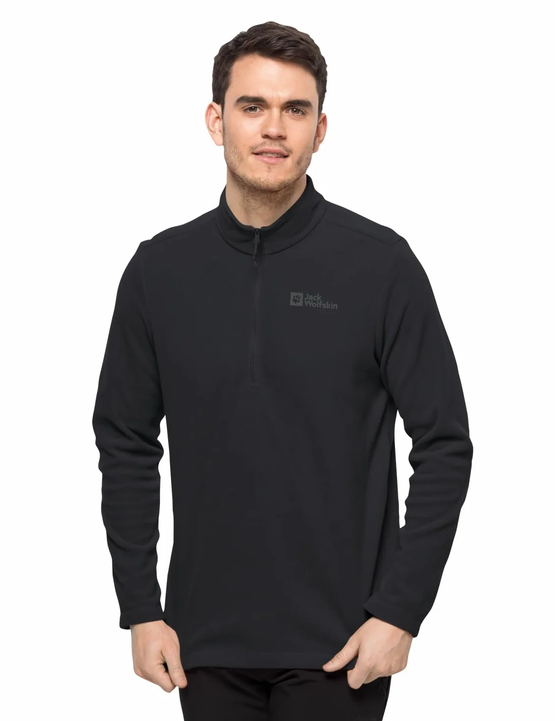 Jack Wolfskin Męski sweter Taunus Hz, czarny, 3XL (DE)
