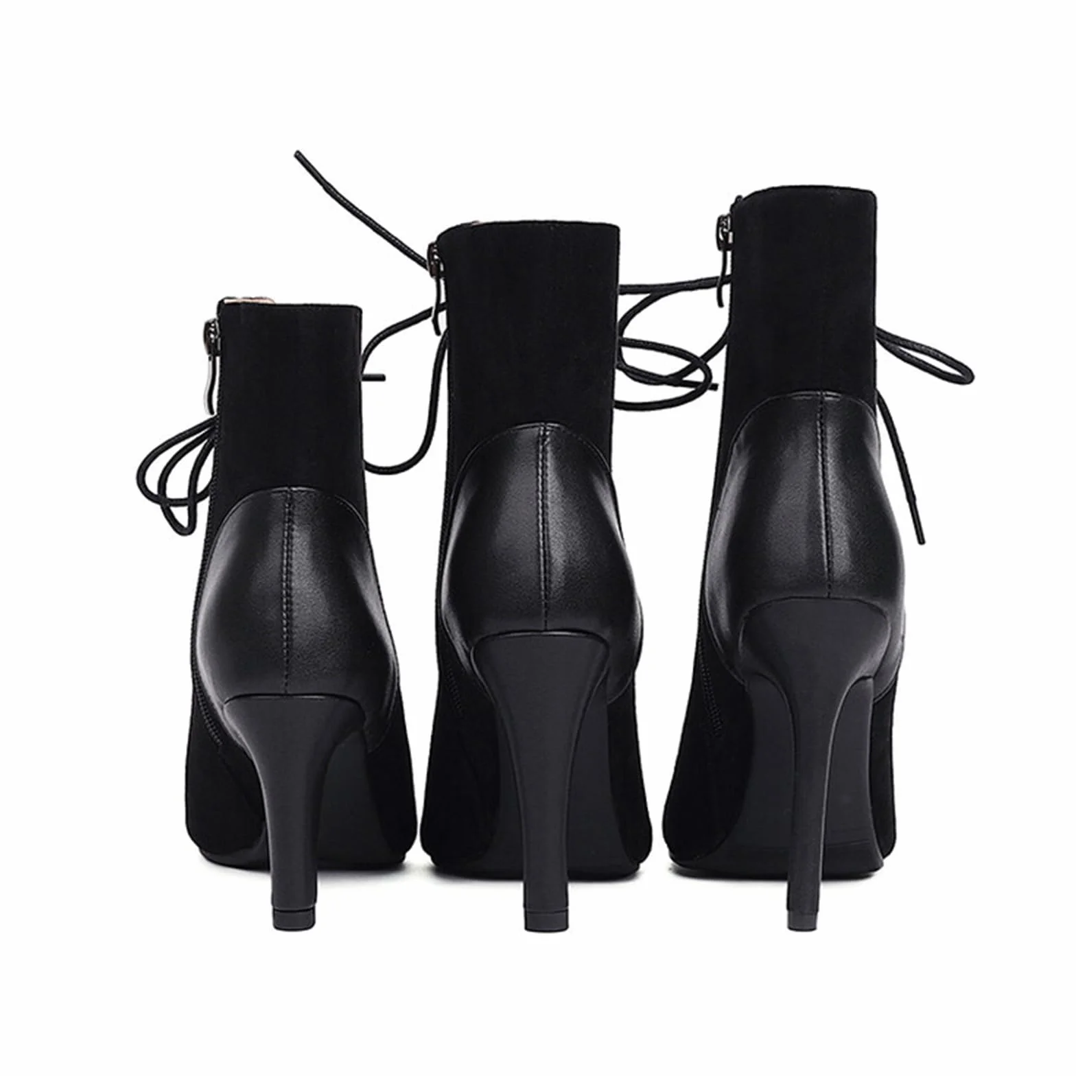 Damskie botki Jazz Stiletto obcas Sexy otwarty impreza wieczór buty Z012
