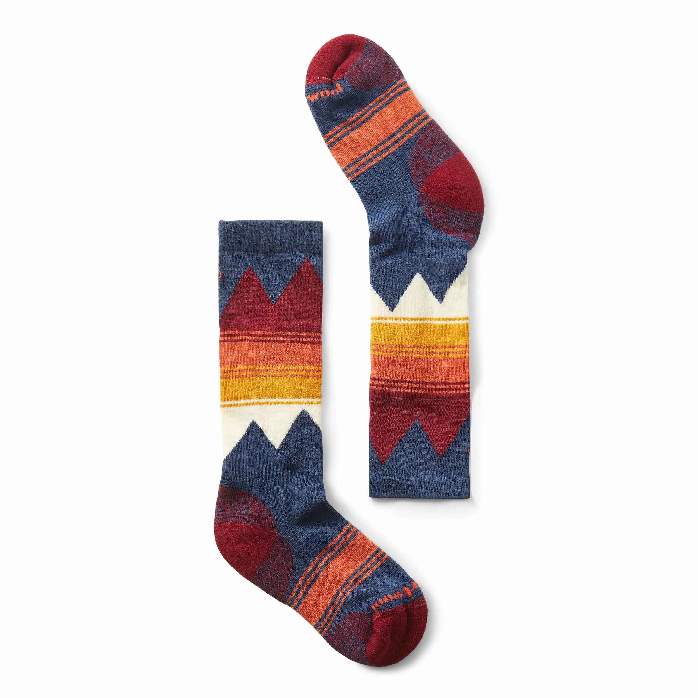 Smartwool Dzieci Ski Light Cushion OTC Skarpety Alpine Blue 22-25