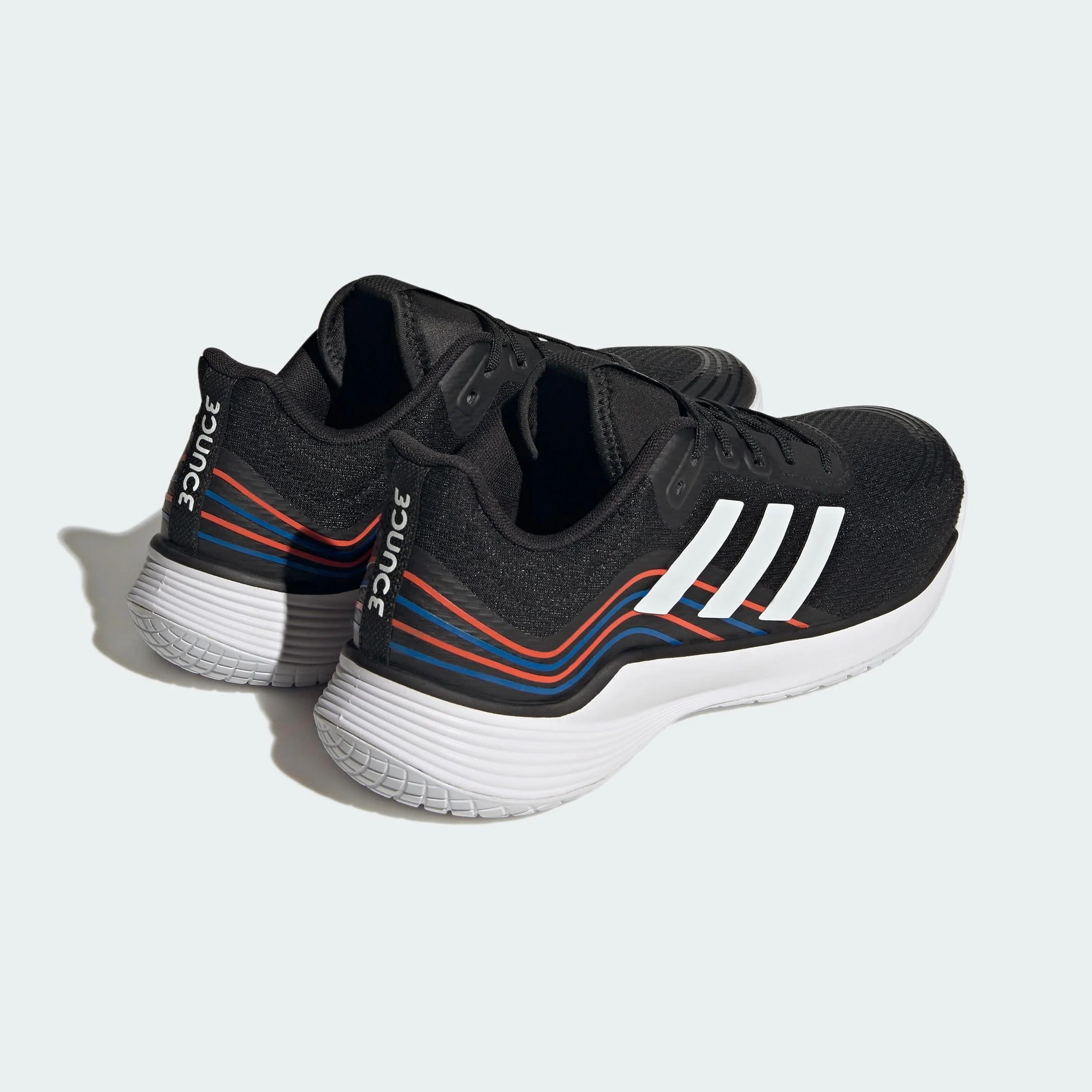 adidas Mężczyźni Novaflight Volleyball Shoes, Core Black/Cloud White/Solar Red, 46 EU
