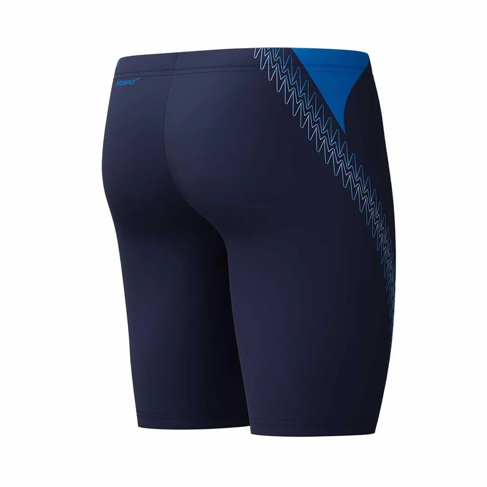 Speedo Męski Hyperboom Splice Jammer, Peacoat/Lagoon Blue, 36