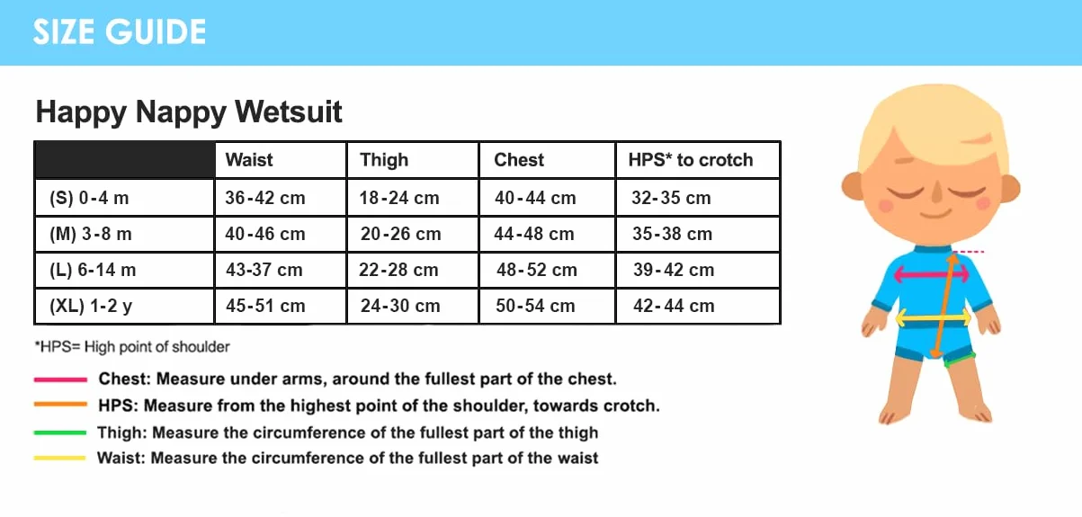Splash About Strój kąpielowy jednoczęściowy Niemowlęta - chłopcy Happy Nappy Wetsuit (1 w zestawie)
