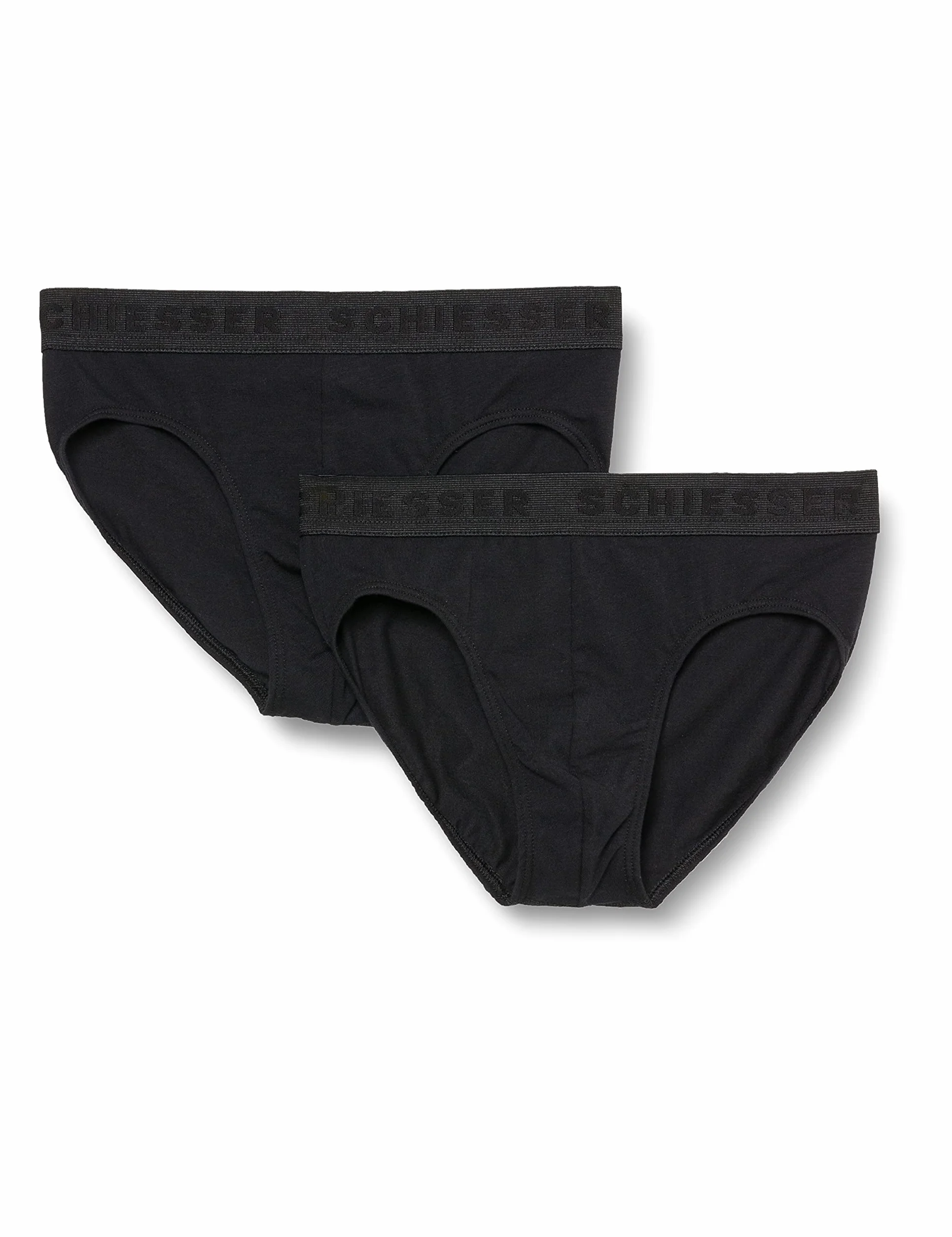 Schiesser Jungen 2 PACK Unterwäsche Slips - 95/5 Organic Bio Baumwolle - Größe 140 bis 176