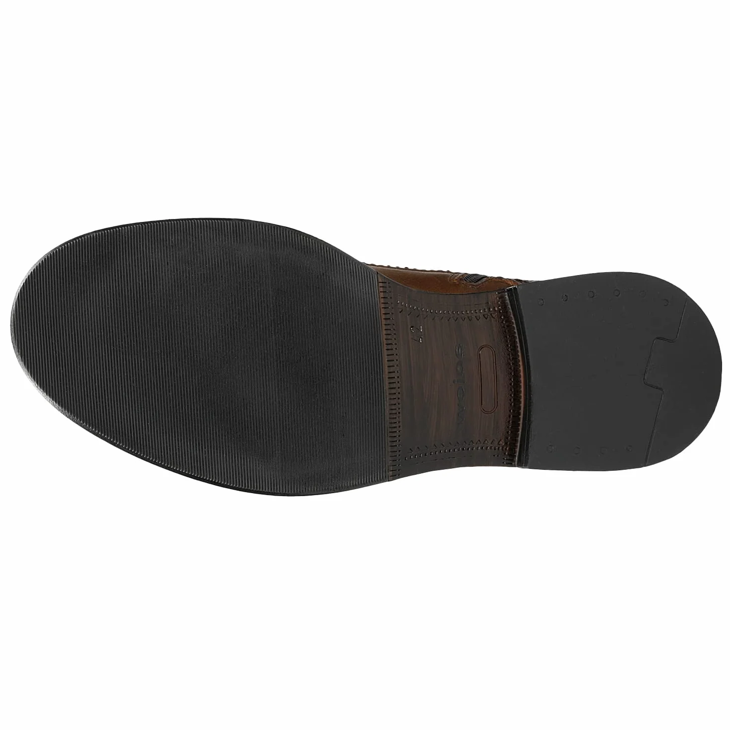 WOJAS - Trzewiki Męskie | Klasyczny Design | Styl Vintage | Gładka Skóra Licowa | Dopasowane do Stopy | 24035-52, r. 42