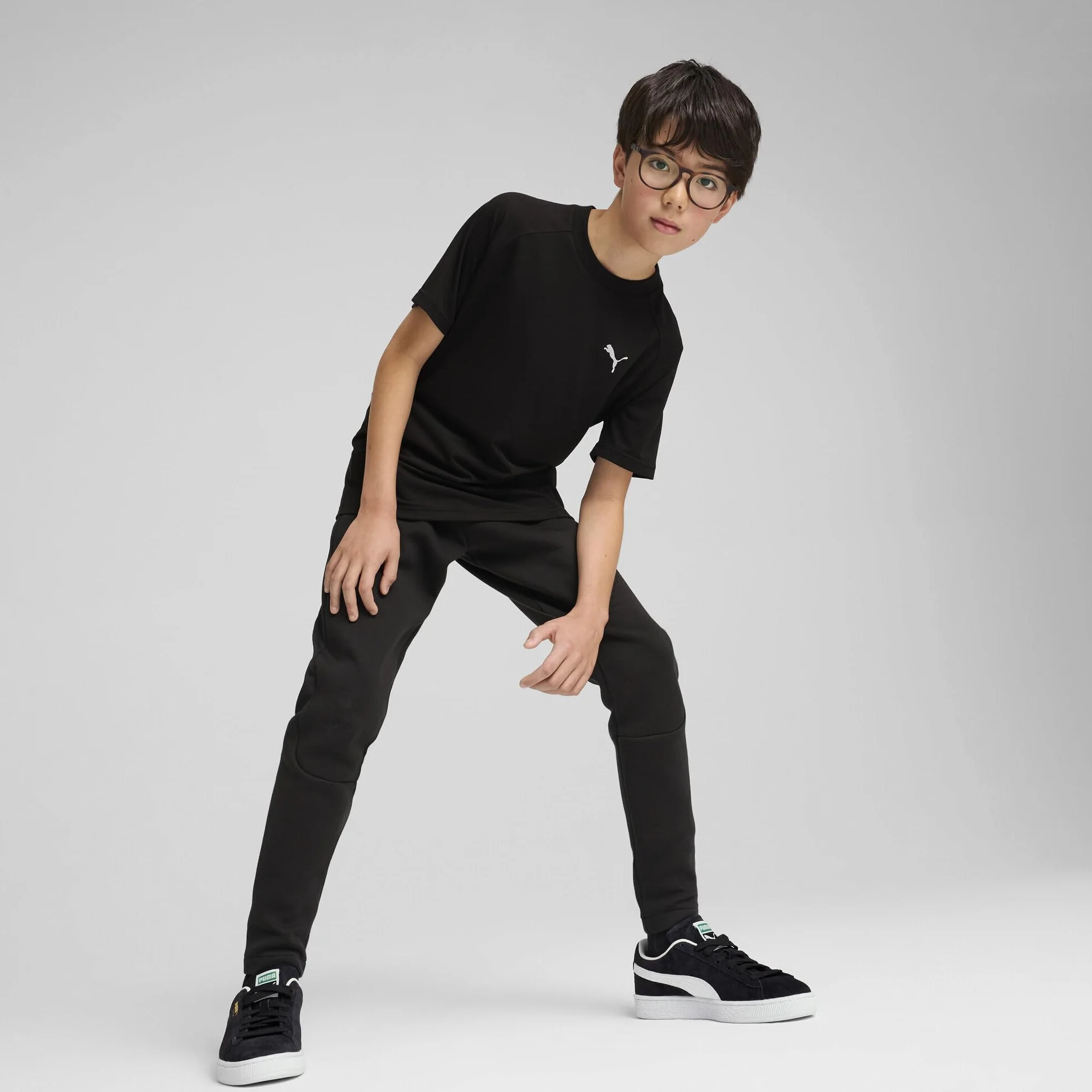 PUMA Evostripe Pants Dk B - Spodnie z dzianiny Chłopcy