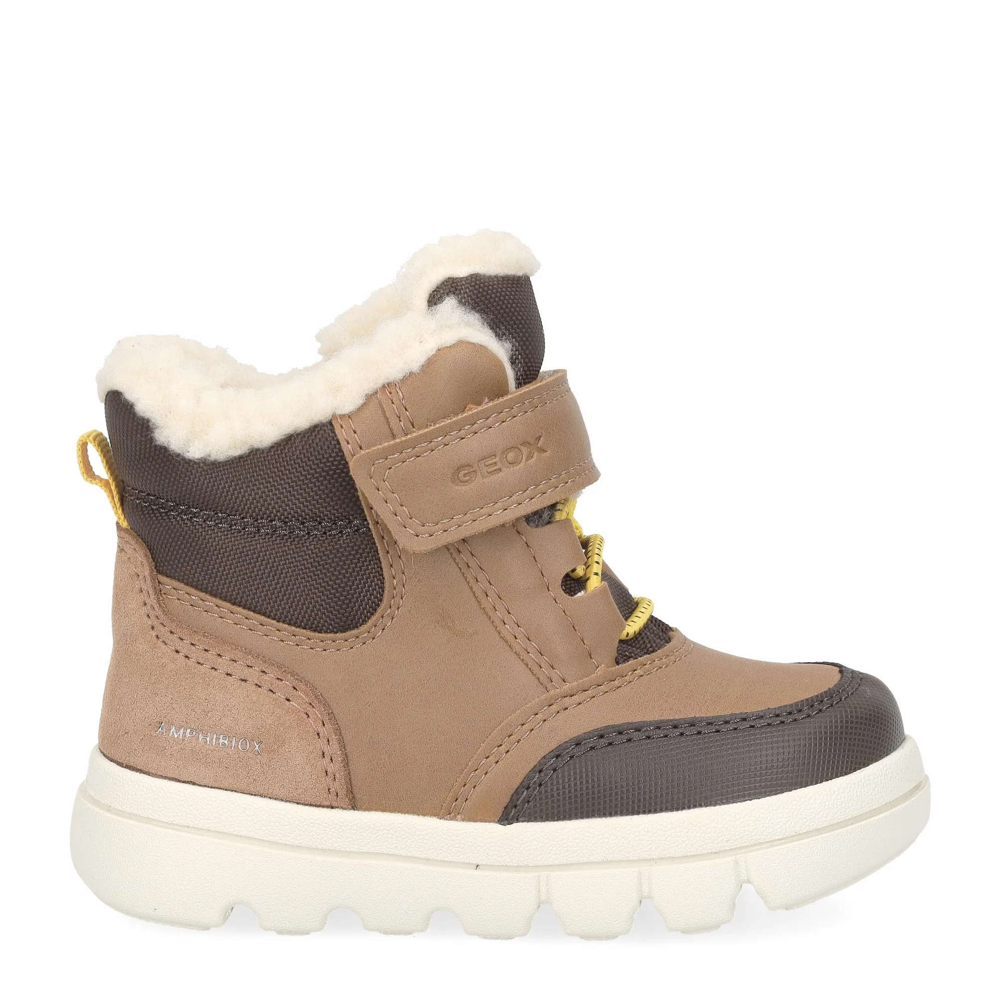 Geox Niemowlęta chłopcy B WILLABOOM Boy B AB Ankle Boot, Tobacco/DK Brown, 23 EU, Tobacco Dk Brown, 23 EU
