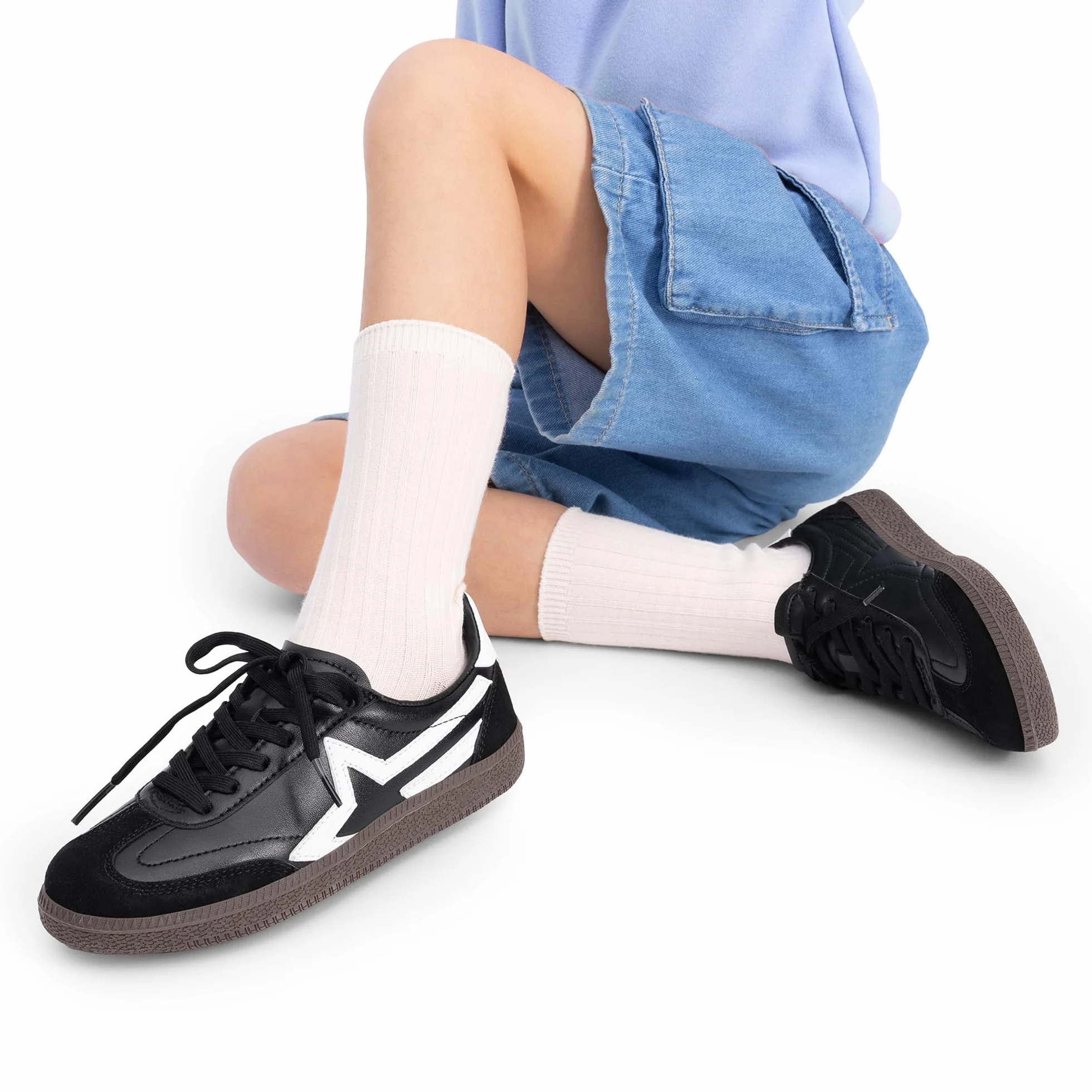 DREAM PAIRS Chłopcy dziewczęta trampki retro klasyczne buty tenisowe na co dzień lekkie szkolne chodzenie niski top sznurowane obuwie dla małych/dużych dzieci