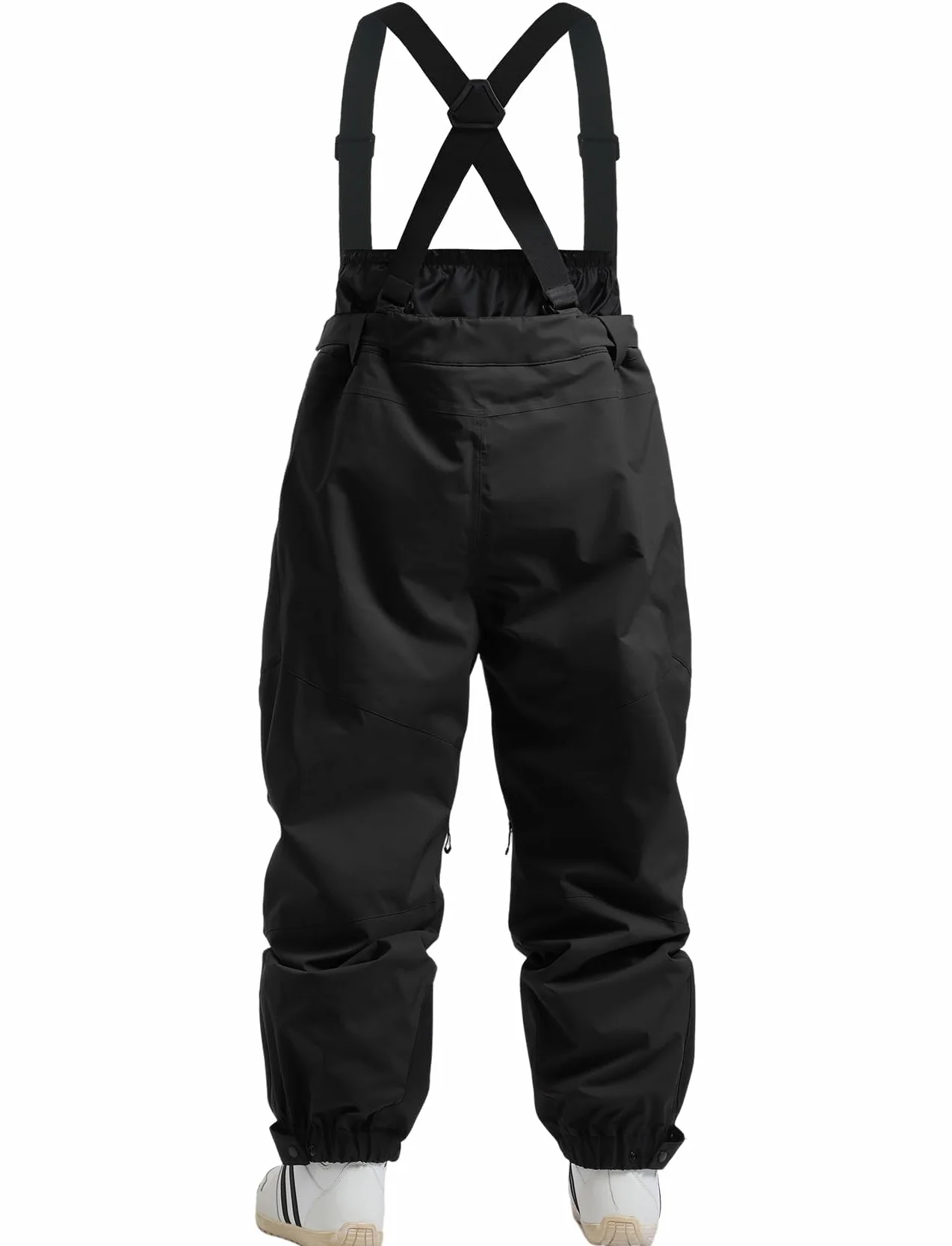 GSOU SNOW Męskie Damskie Spodnie Snowboardowe Baggy Spodnie Narciarskie z Szelkami - Wodoodporne Wiatroodporne Oddychające Ciepłe