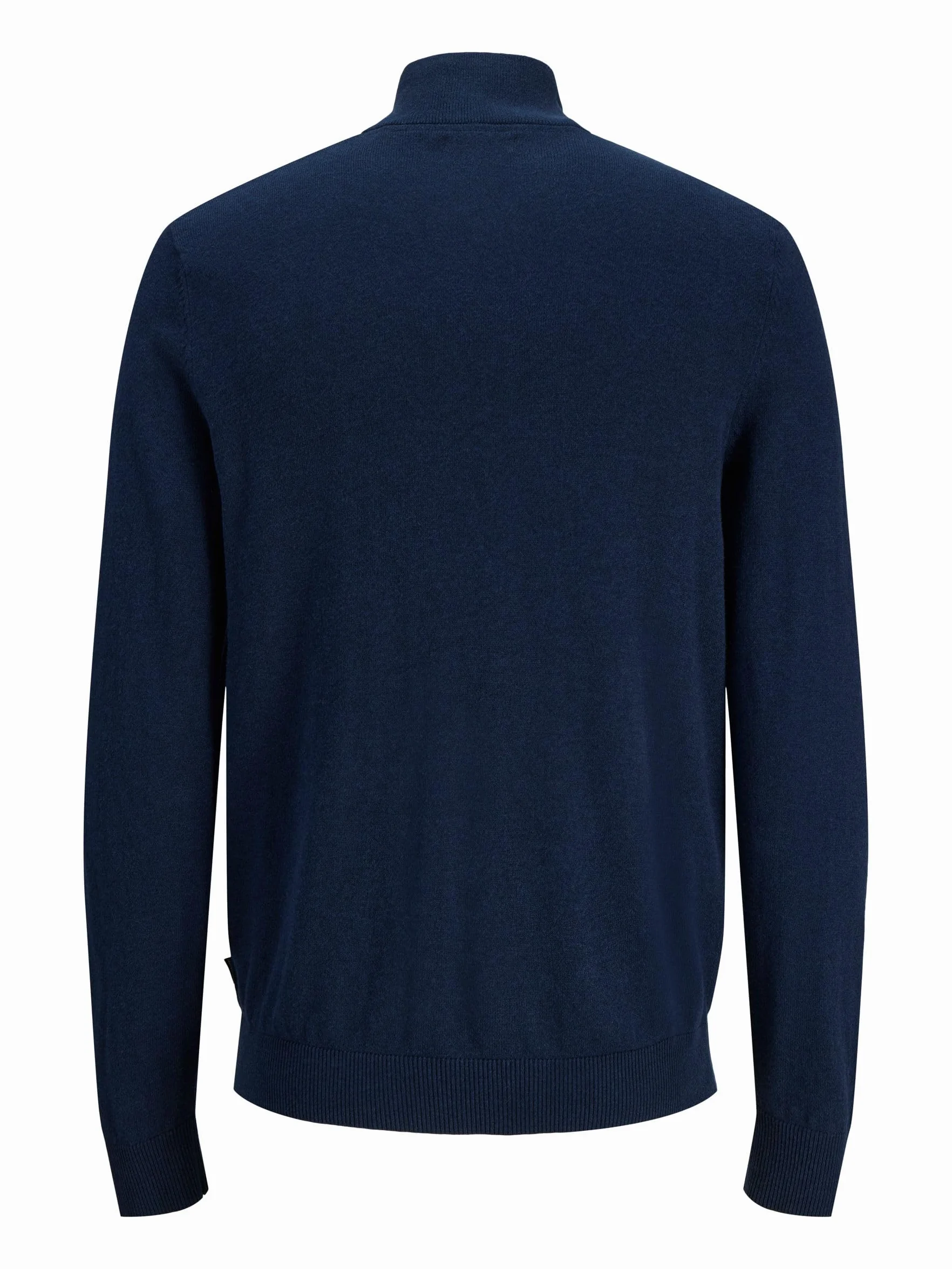 JACK&JONES JUNIOR Chłopięcy Jjeemil Knit Half Zip Noos Jnr sweter z dzianiny, granatowy blezer, 128