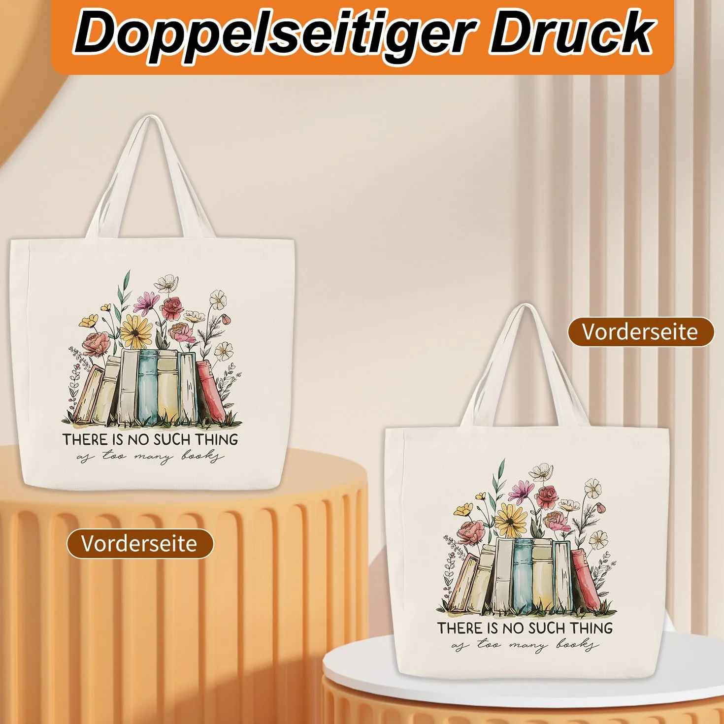 Onperpoe Torba materiałowa z nadrukiem, torba materiałowa, torba do przenoszenia, damska torba na zakupy, do wielokrotnego użytku, Aesthetic, torba bawełniana, torba lniana, prezent dla miłośników