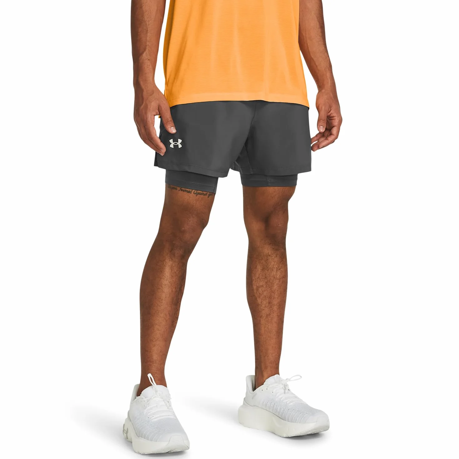 Under Armour Men's UA Launch 2-in-1 5" Shorts - Dół Mężczyźni