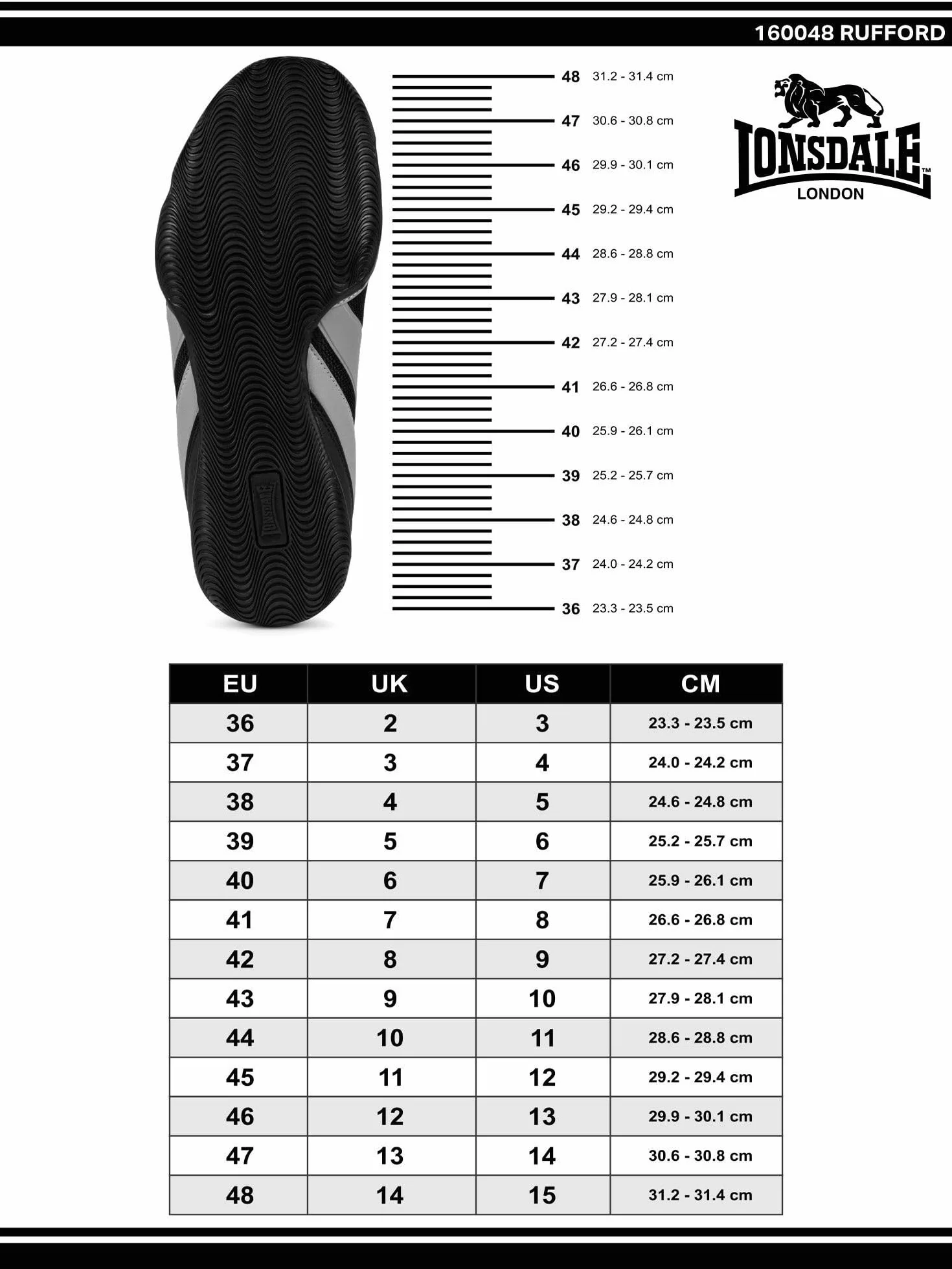 Lonsdale Uniseks Ruffordbuty bokserskie
