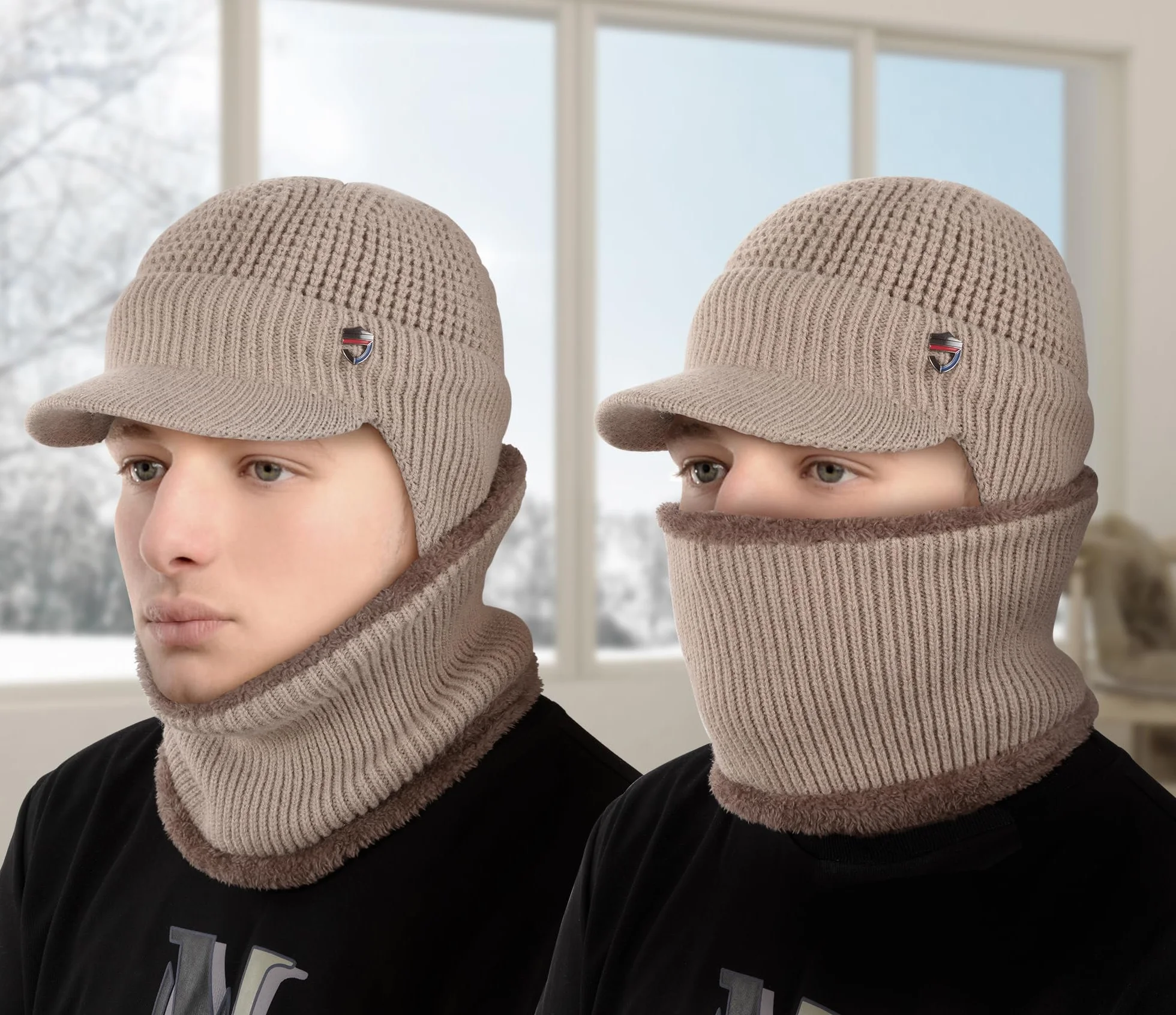 Ciepła kominiarka polarowa Balaclava wiatroszczelna maska narciarska, kominiarka zimowa, unisex, dla mężczyzn, do uprawiania sportów na świeżym powietrzu
