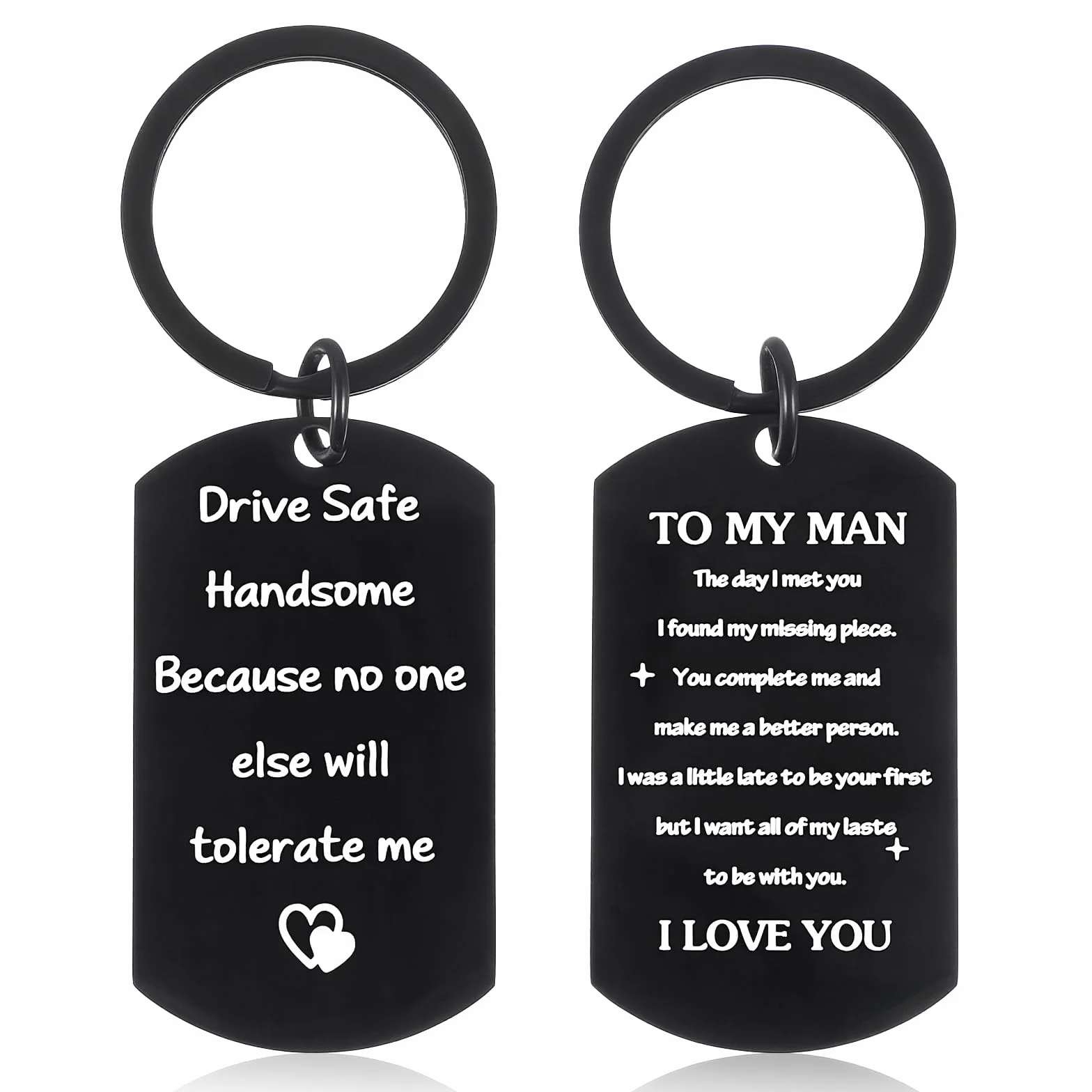 Drive Safe brelok dla niego prezent urodzinowy dla chłopaka dla niego chłopaka mąż narzeczony mężczyźni chłopak chłopak romantyczny prezent kocham cię
