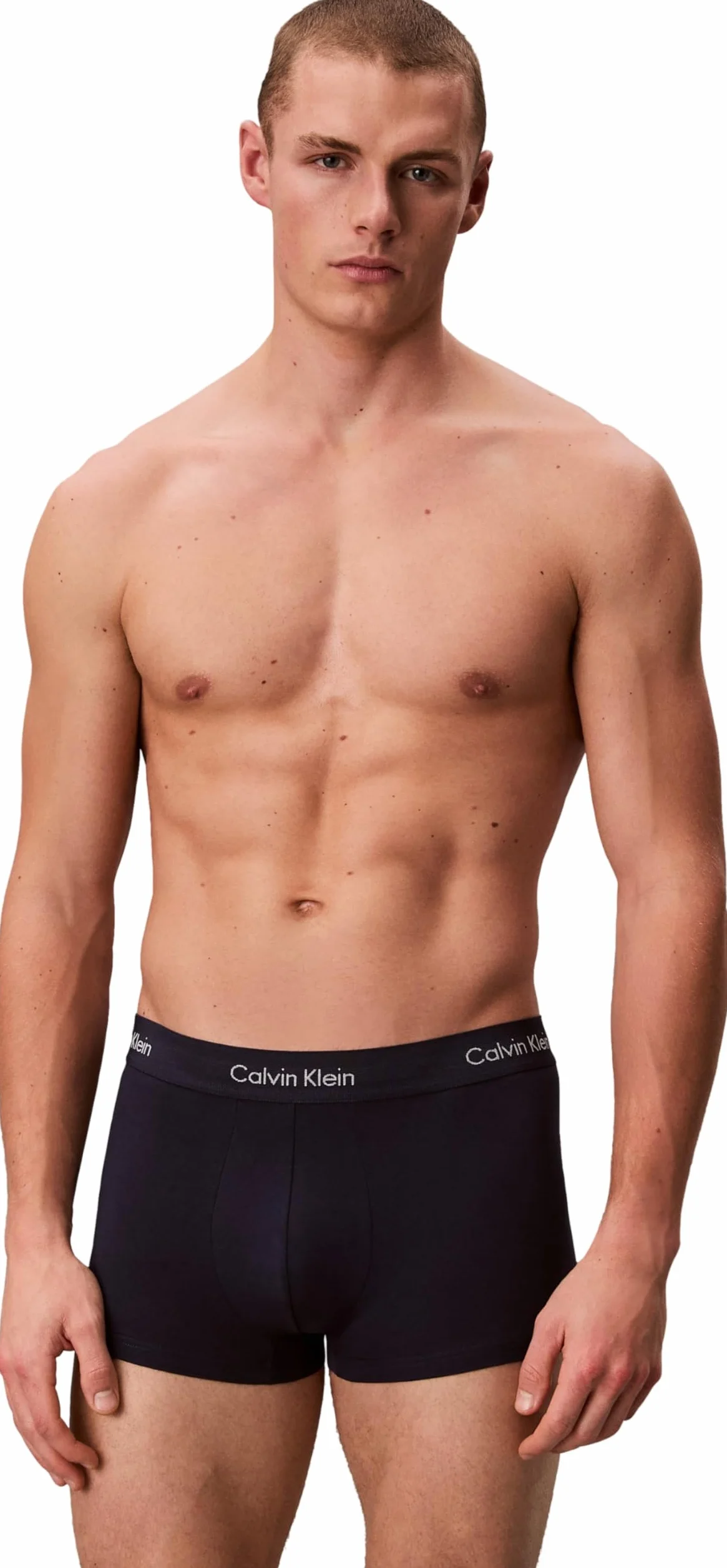 Calvin Klein Kufry męski Cotton Stretch Multipack Low Rise Trunks (3 w zestawie)