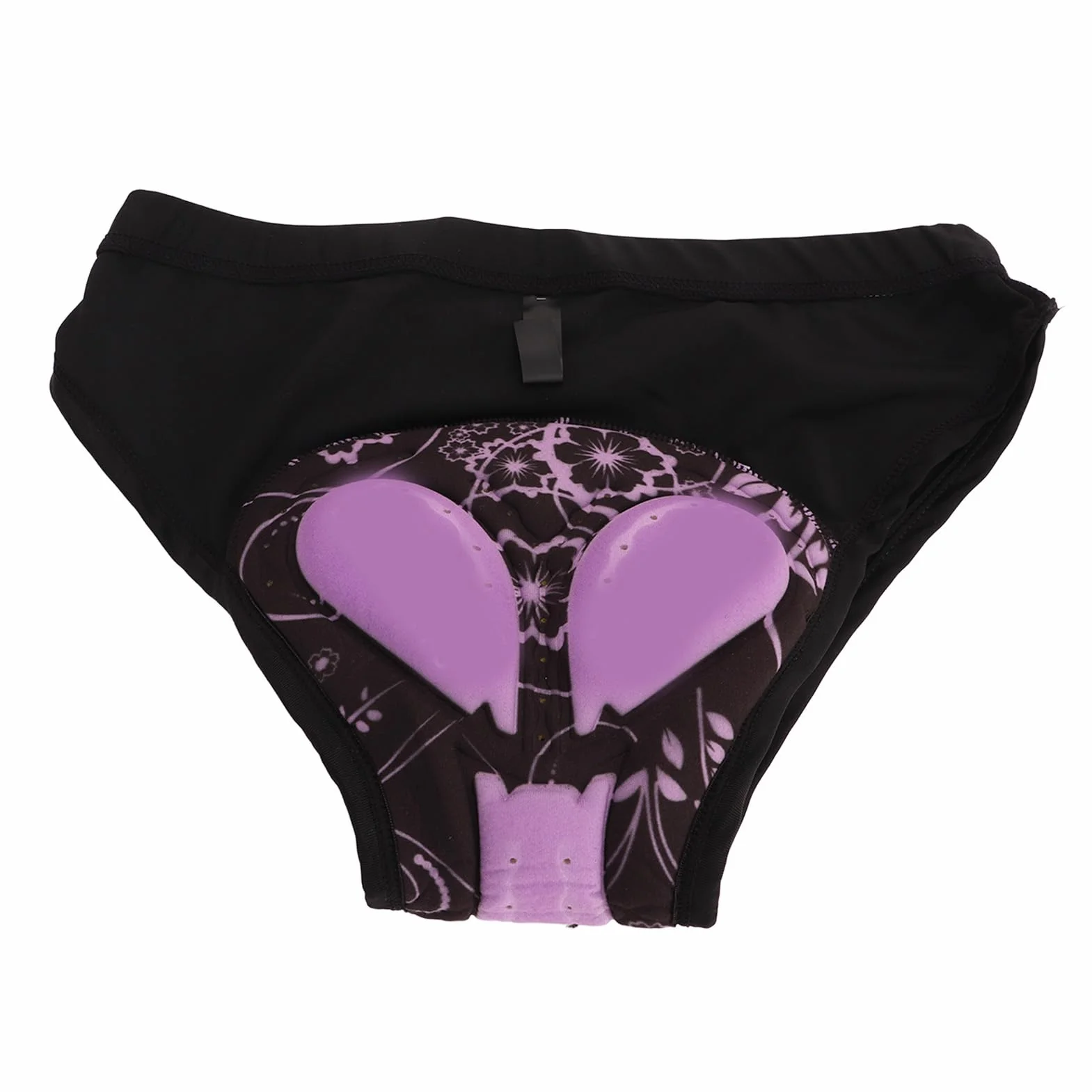 Oddychająca Damska Bielizna Rowerowa z amortyzacją 3D Wyściełane Spodenki Rowerowe Bielizna Czarna (2XL)