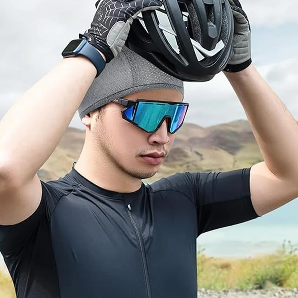 2 sztuki czapki rowerowej dla mężczyzn, letnia czapka rowerowa, pod kask, do jazdy na rowerze, sportów motocyklowych, biegania i baseballu, 2 sztuki