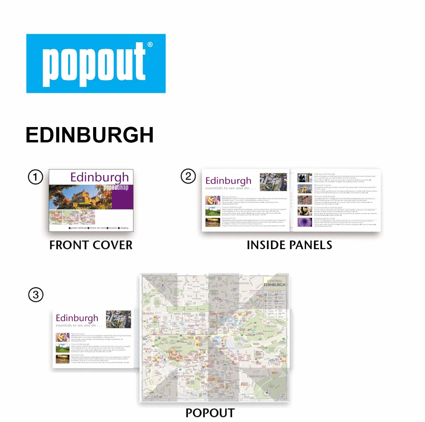 Edinburgh Single: Popout Map
