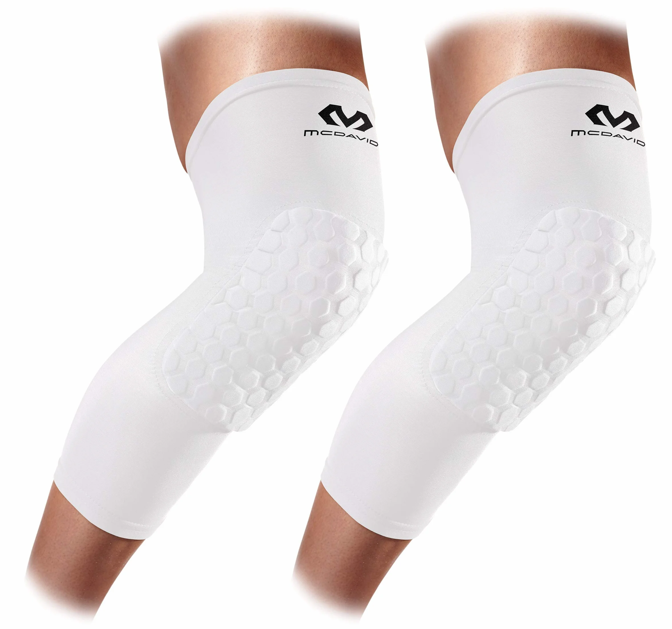 McDavid Podkolanówki dla dorosłych, uniseks, Hexforce, białe, M (37-39 cm), białe